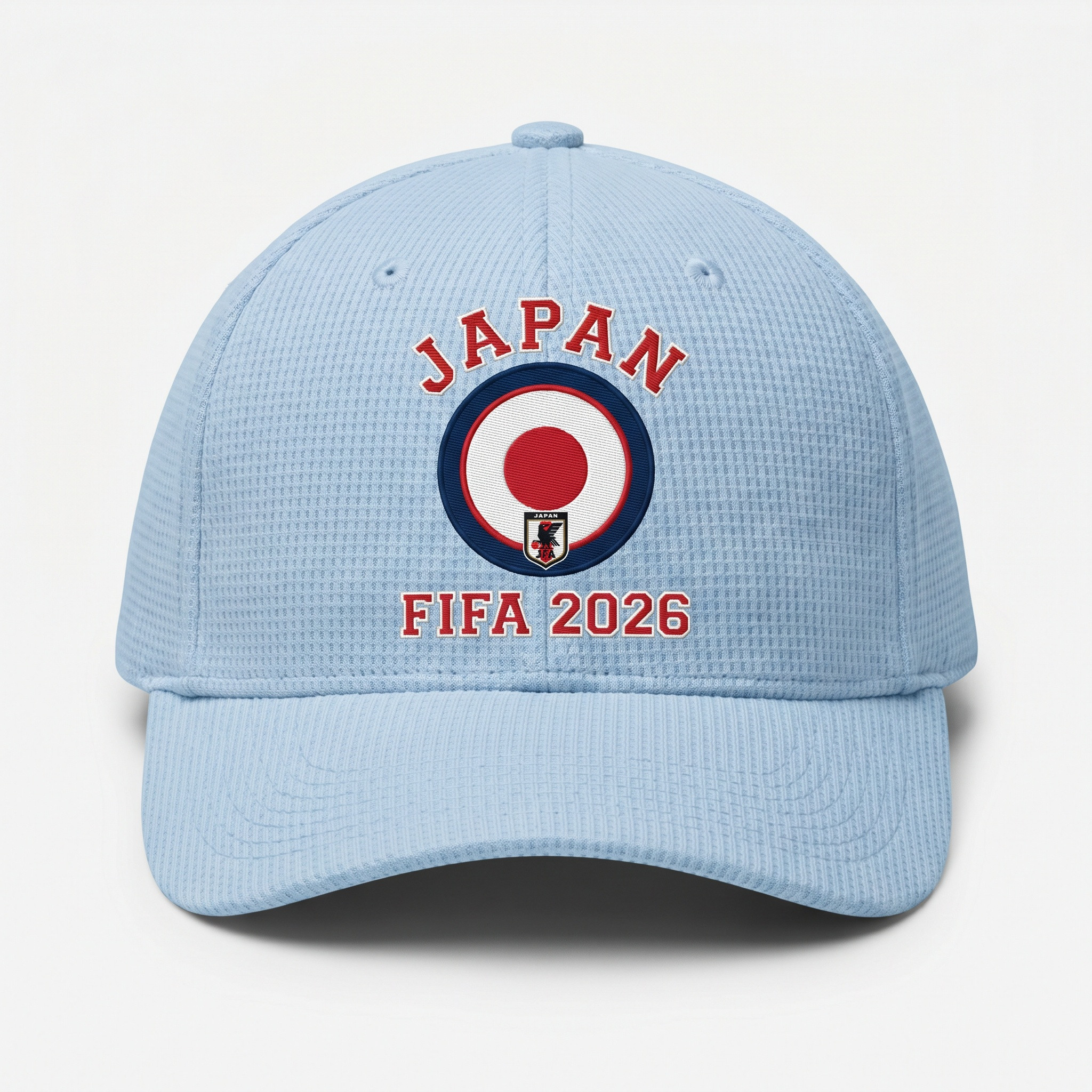 FIFA 2026 Japan Waffle Knit Cap in Light Blue