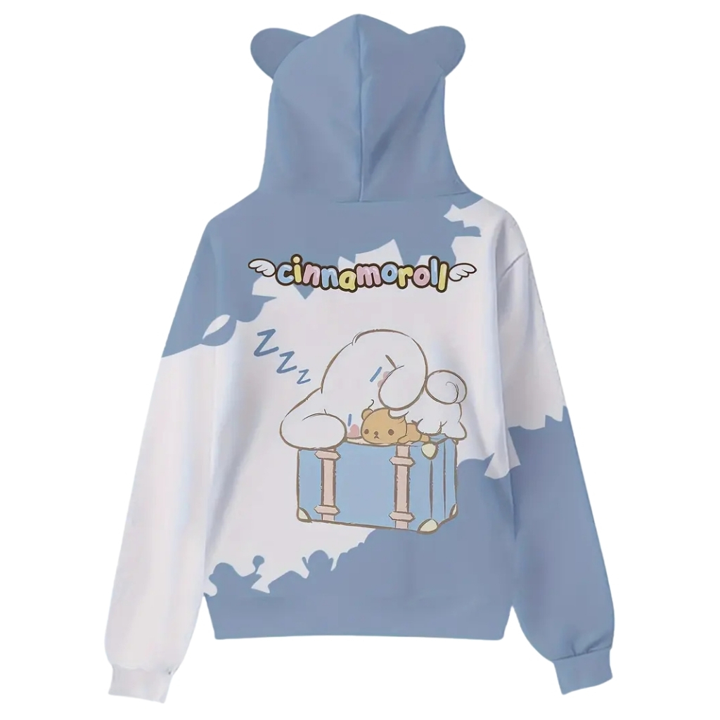 Hello Kitty Cat Ears Cartoon Hooded