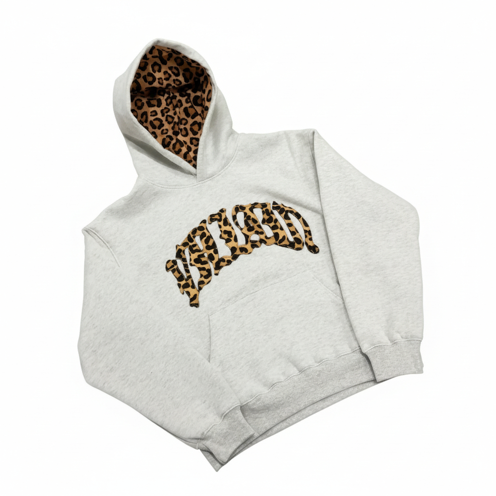 Leopard Print Pullover Hoodie For Women