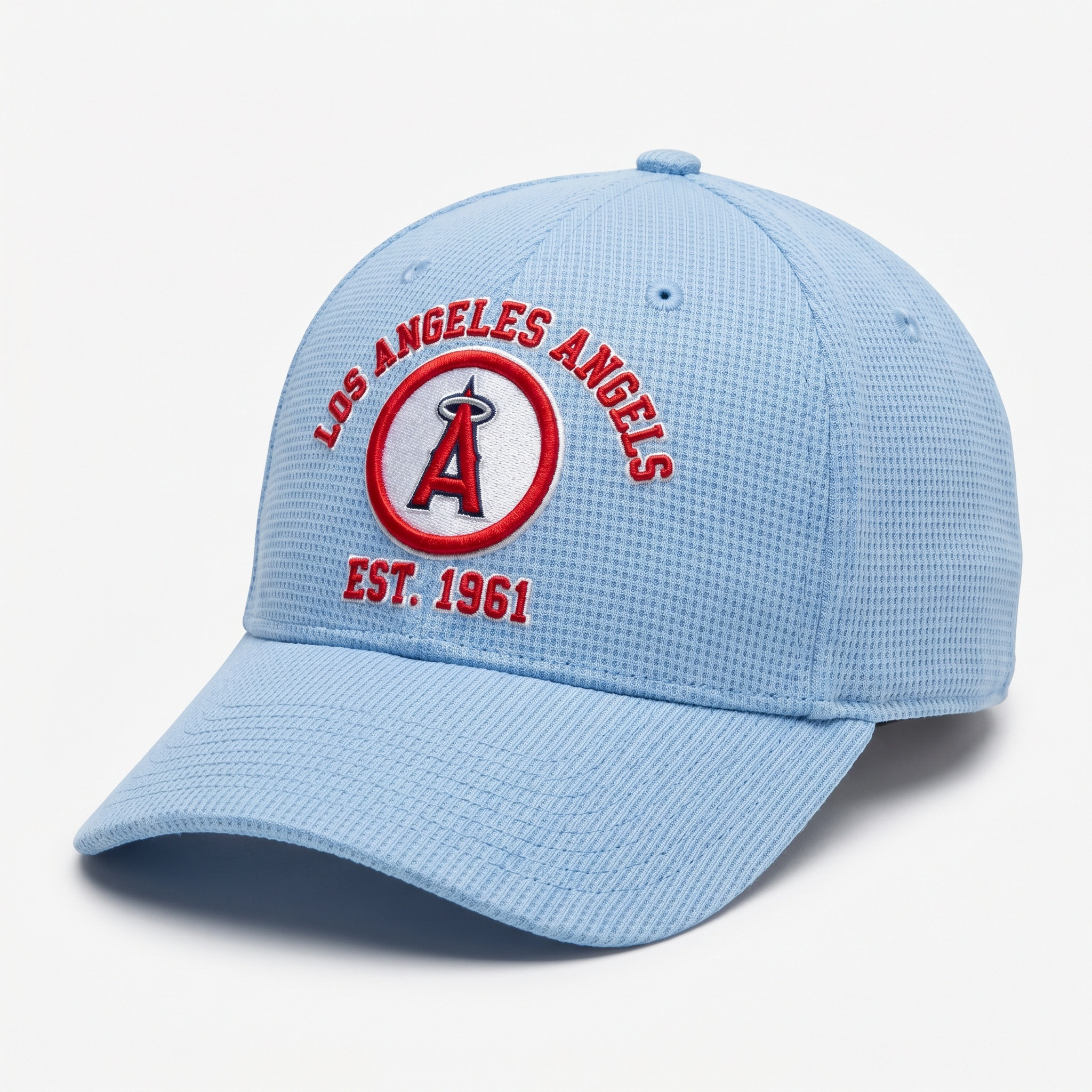 Los Angeles Angels Waffle Knit Cap in Light Blue