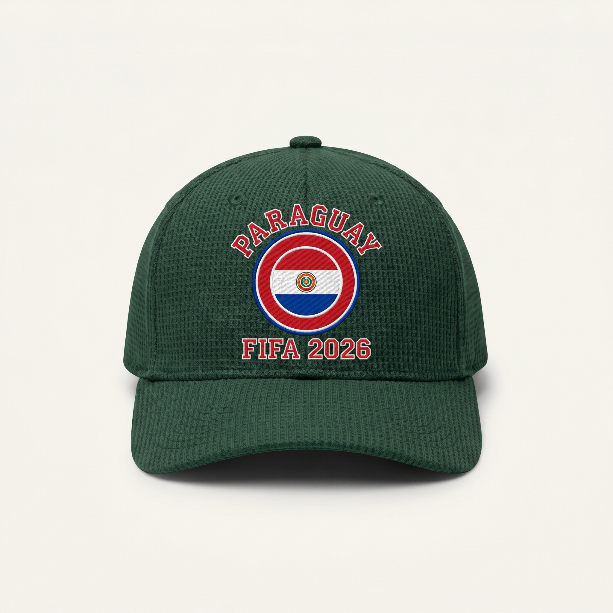 FIFA 2026 Paraguay Waffle Knit Cap in Green