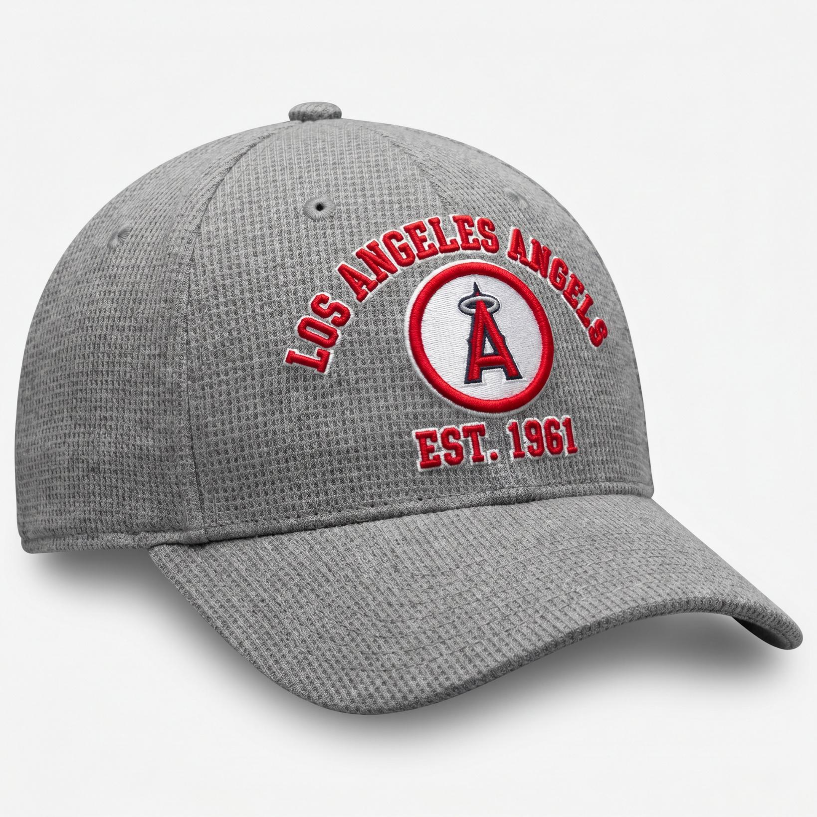 Los Angeles Angels Waffle Knit Cap in Gray