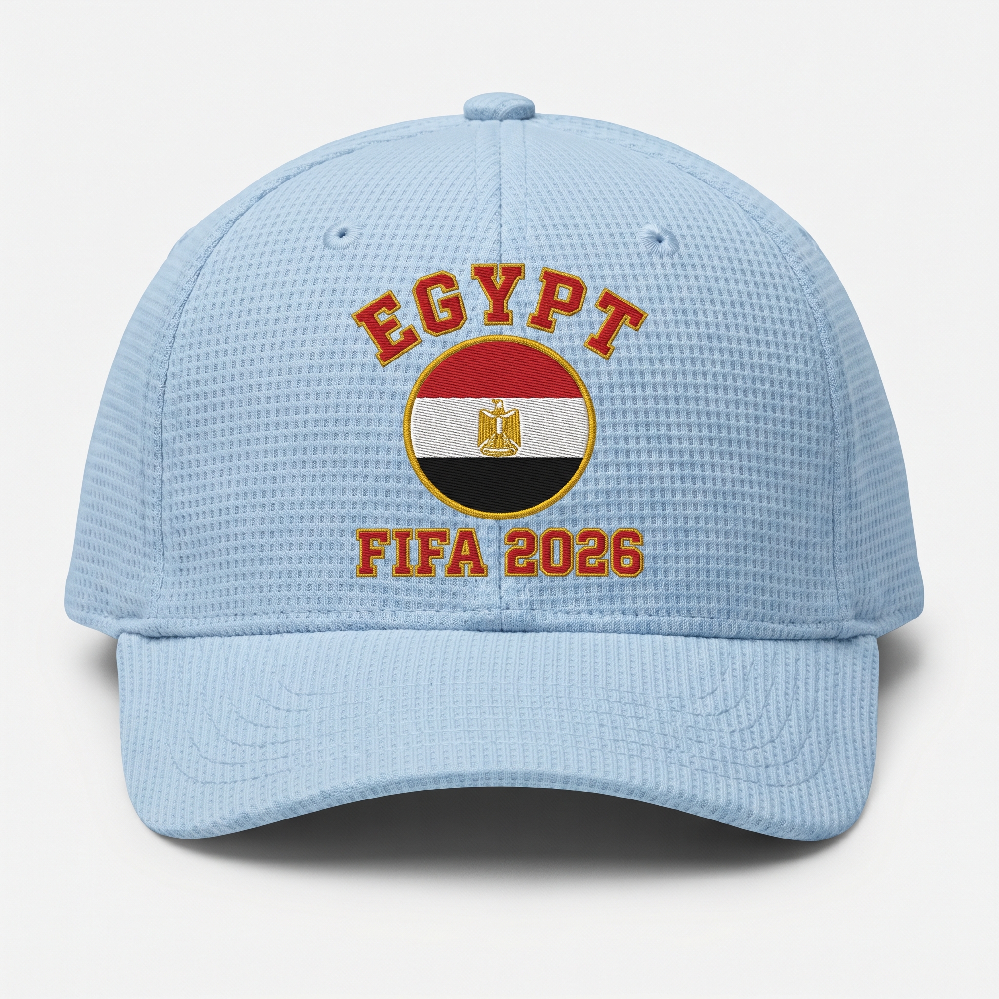 FIFA 2026 Egypt Waffle Knit Cap in Light Blue