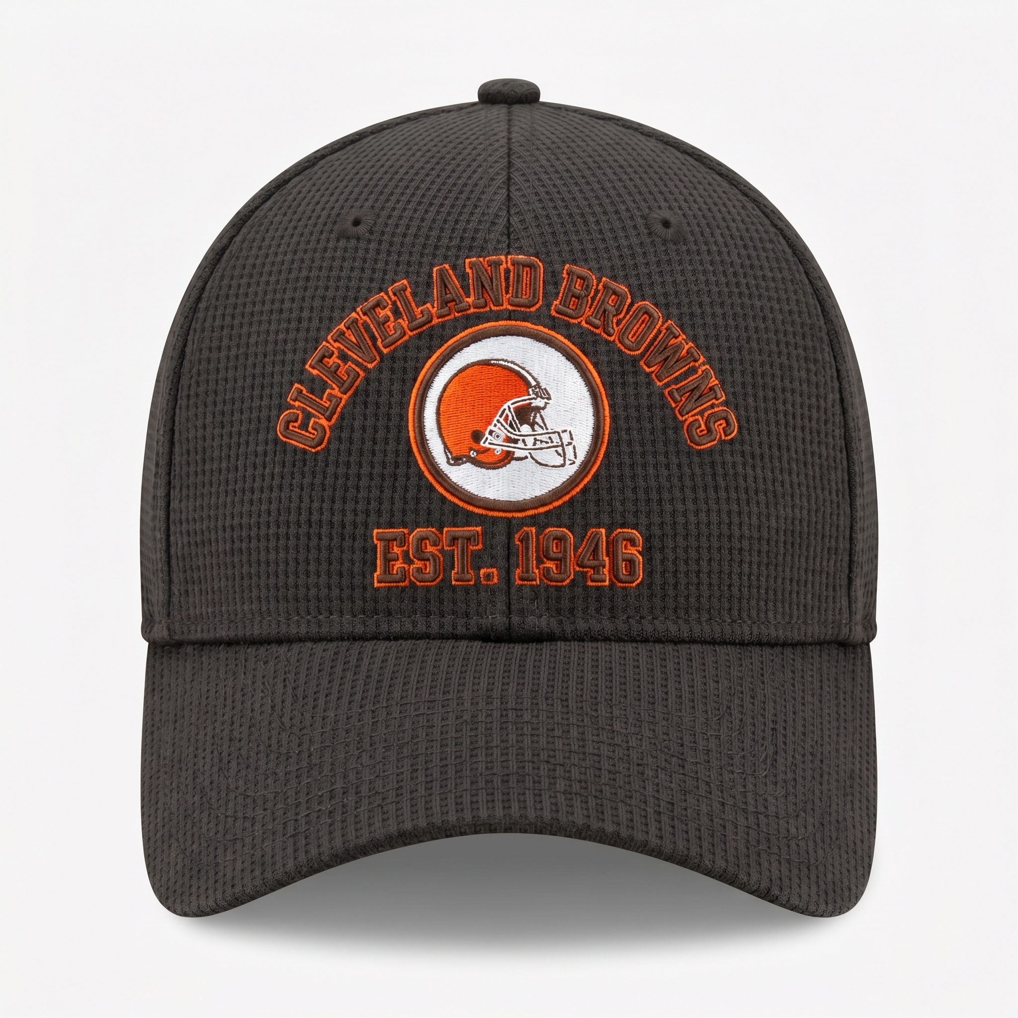 Cleveland Browns Waffle Knit Cap in Dark Gray
