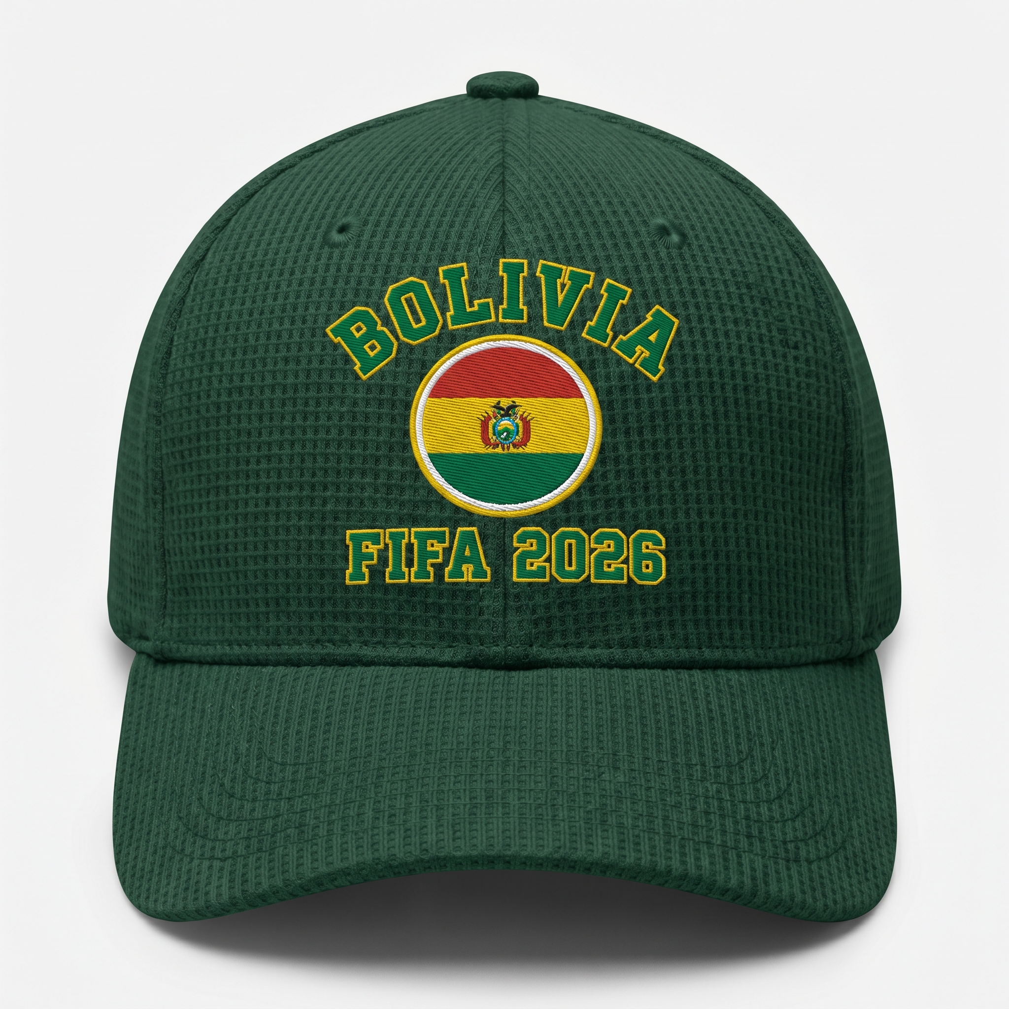 FIFA 2026 Bolivia Waffle Knit Cap in Green