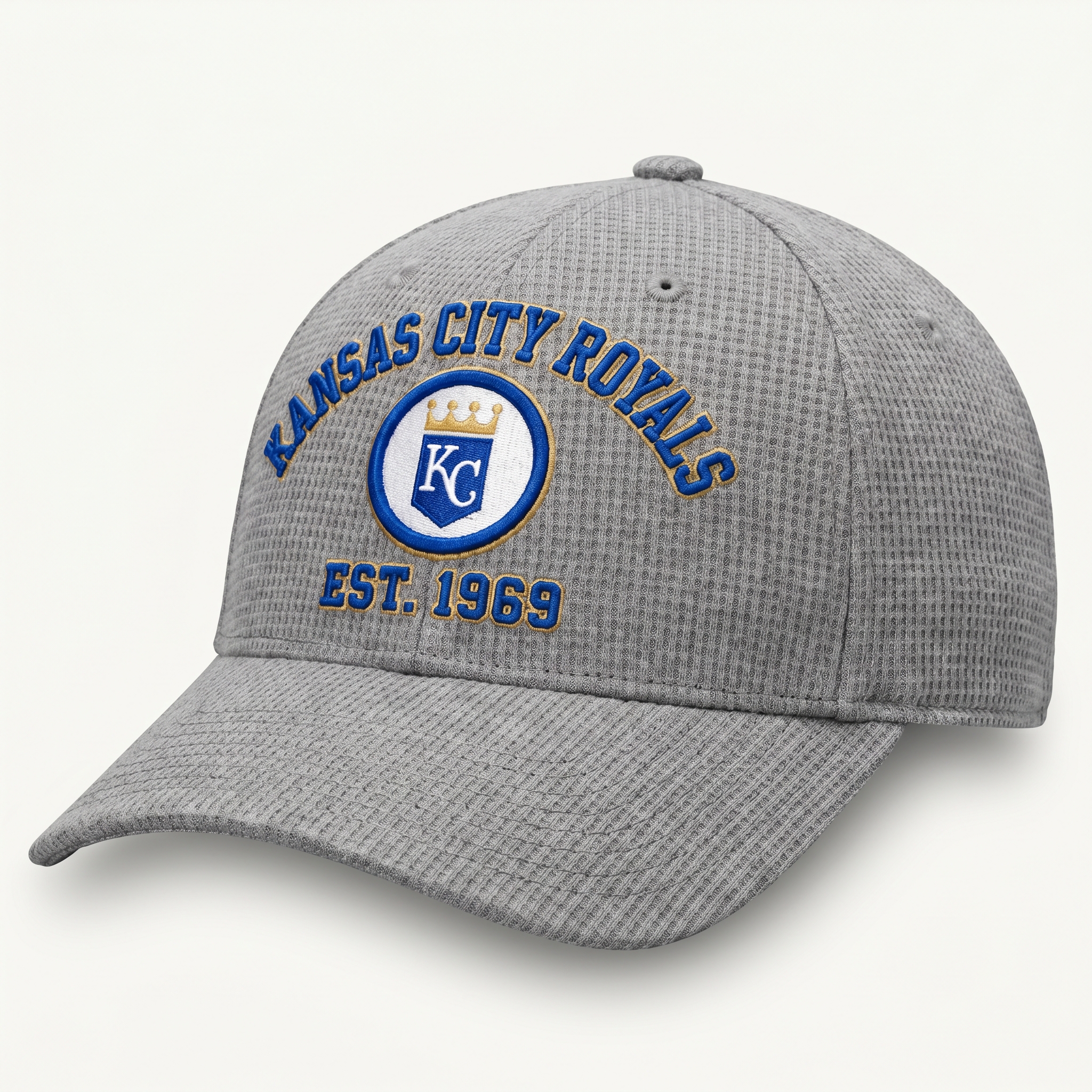 Kansas City Royals Waffle Knit Cap in Gray