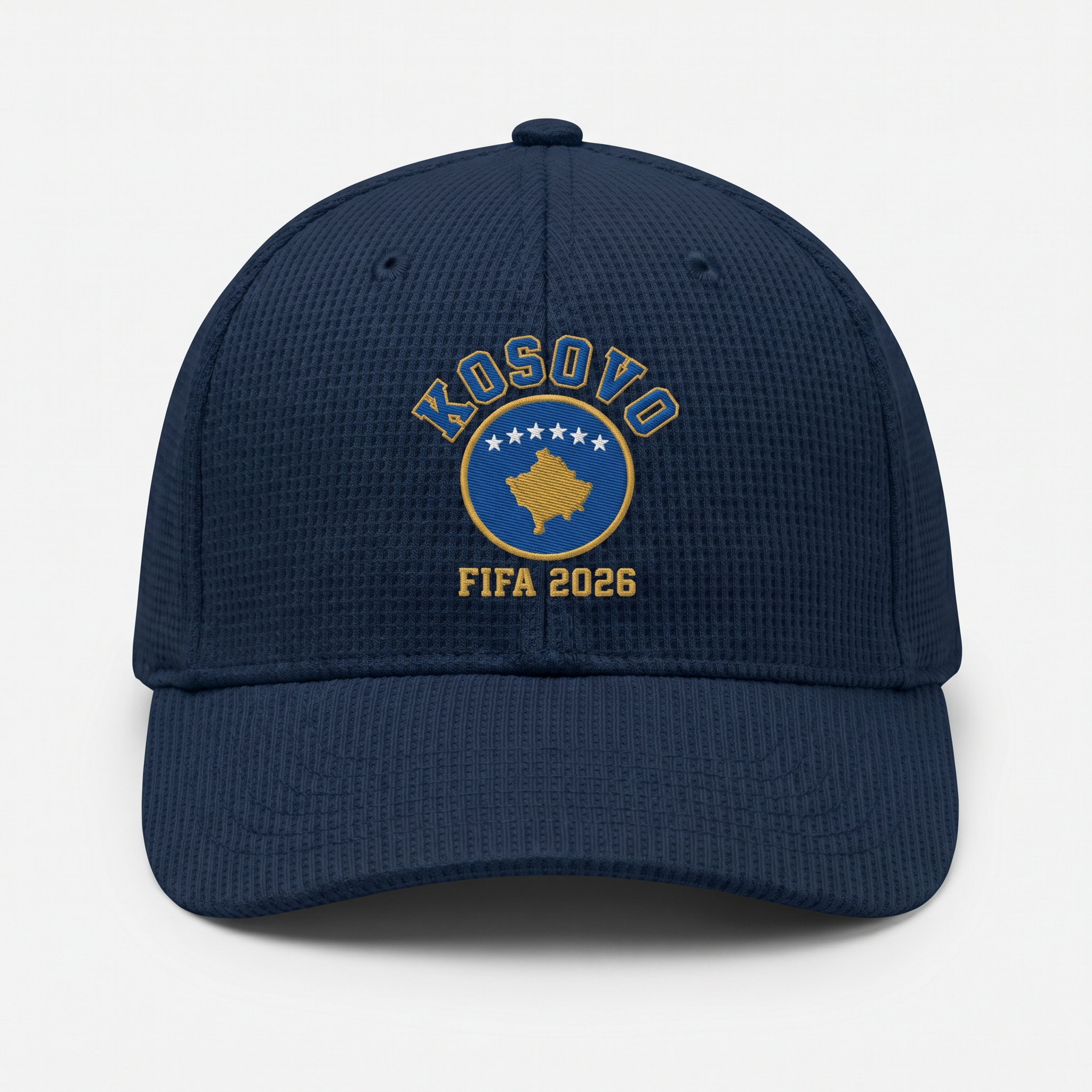 FIFA 2026 Kosovo Waffle Knit Cap in Blue