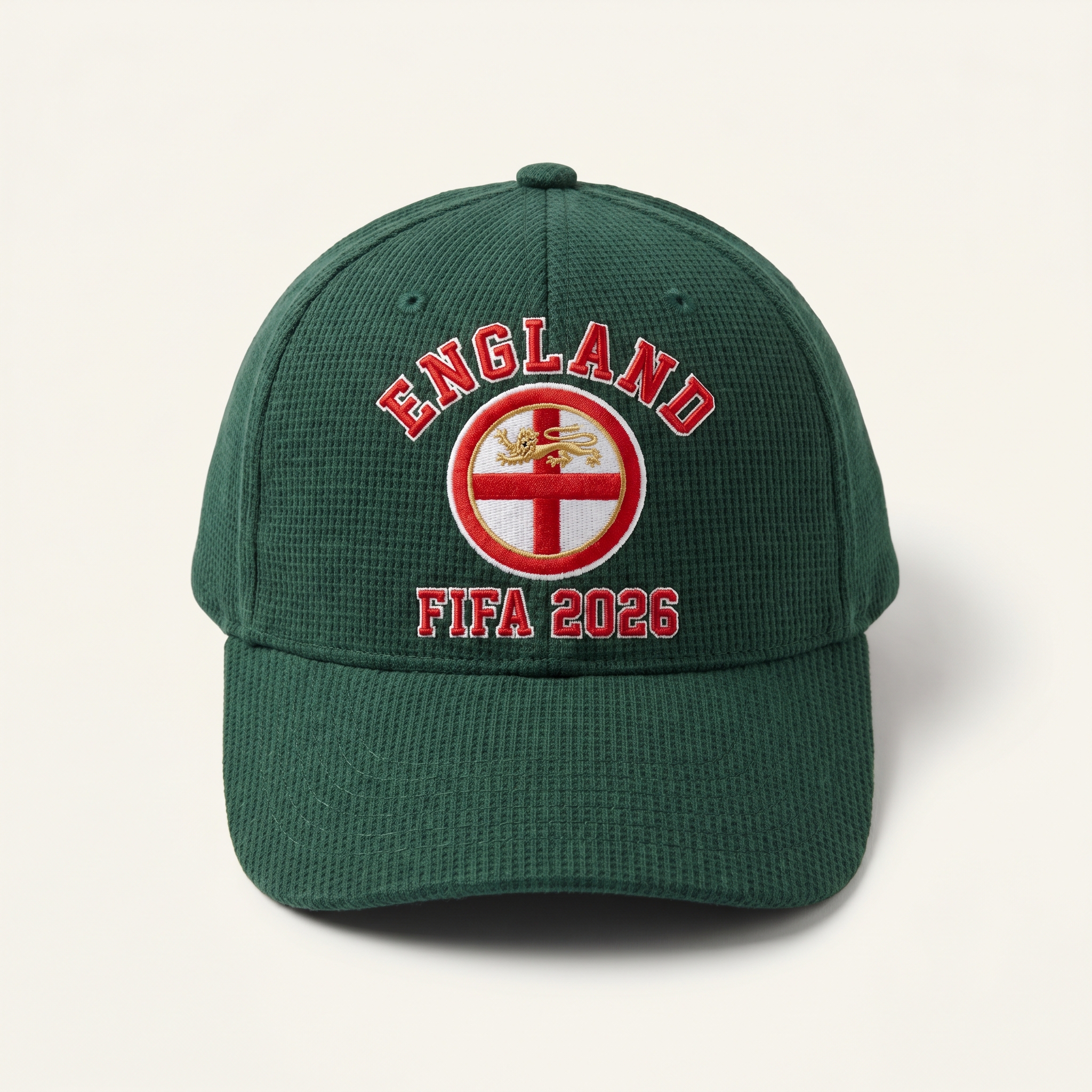 FIFA 2026 England Waffle Knit Cap in Green