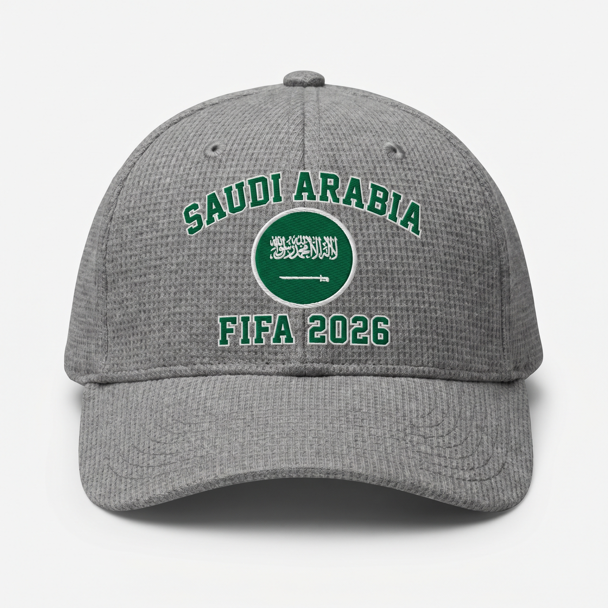 FIFA 2026 Saudi Arabia Waffle Knit Cap in Gray