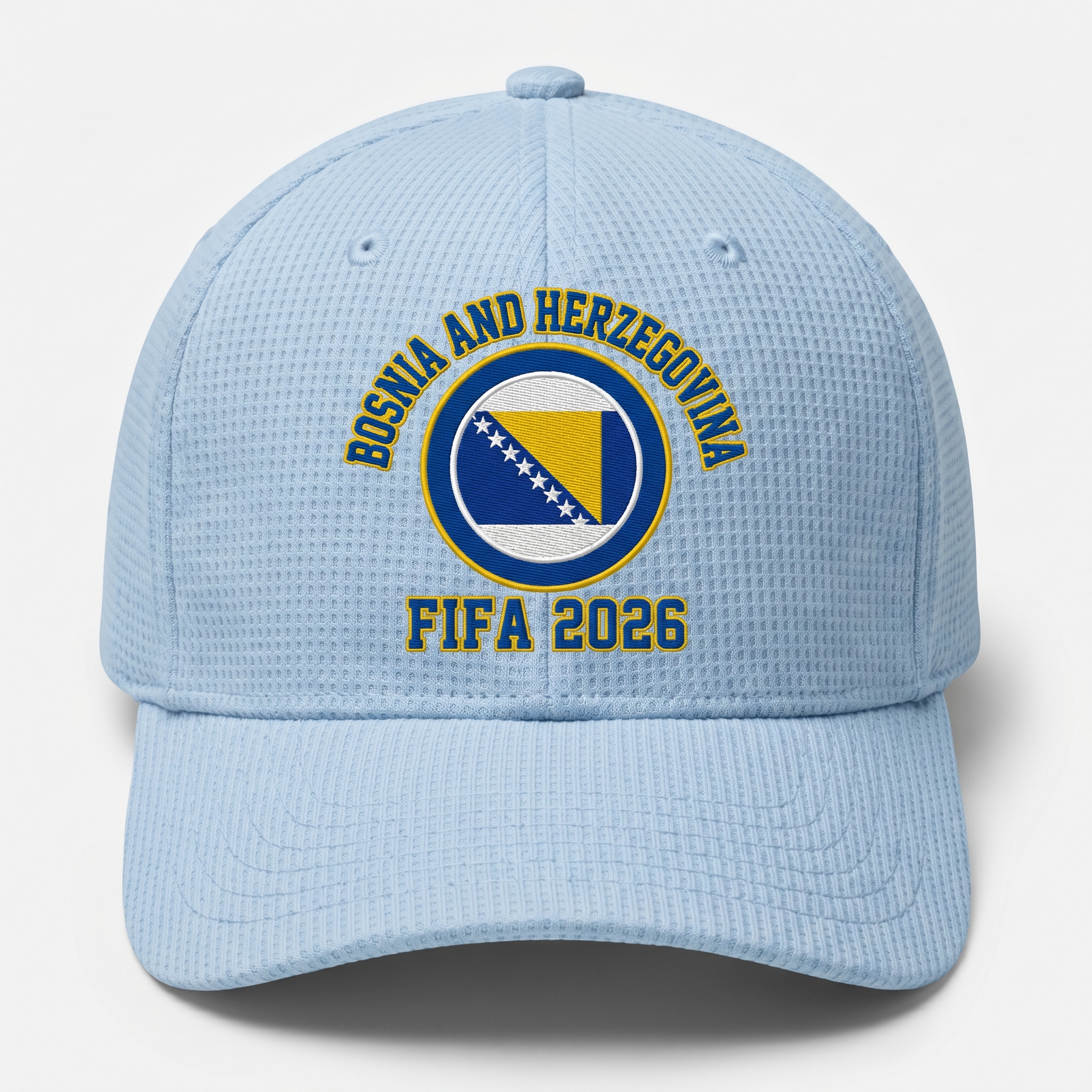 FIFA 2026 Bosnia and Herzegovina Waffle Knit Cap in Light Blue