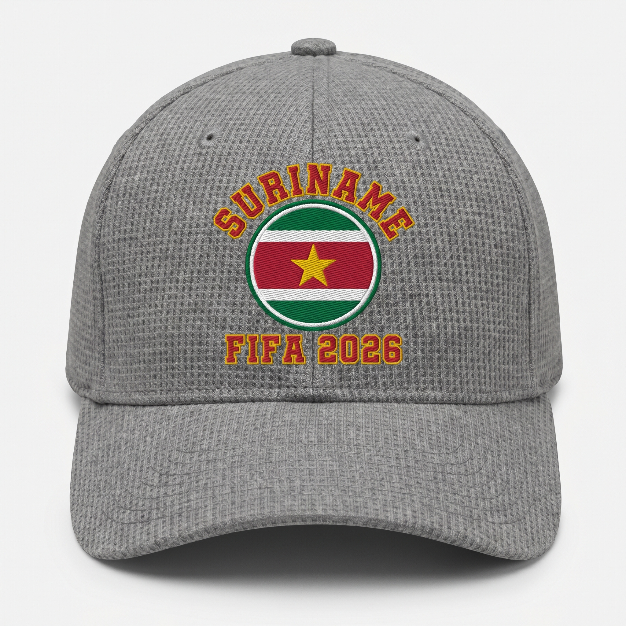 FIFA 2026 Suriname Waffle Knit Cap in Gray