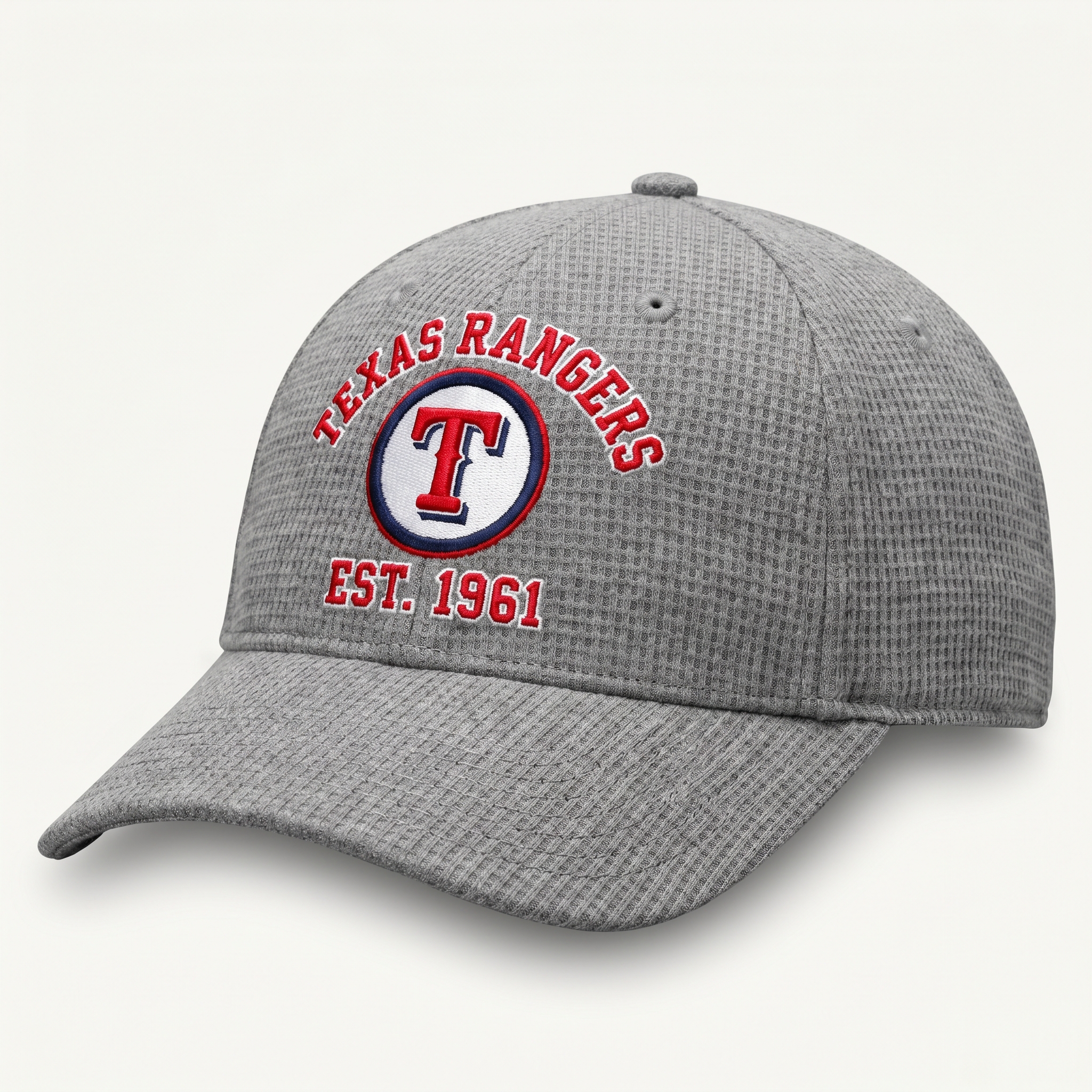 Texas Rangers Waffle Knit Cap in Gray