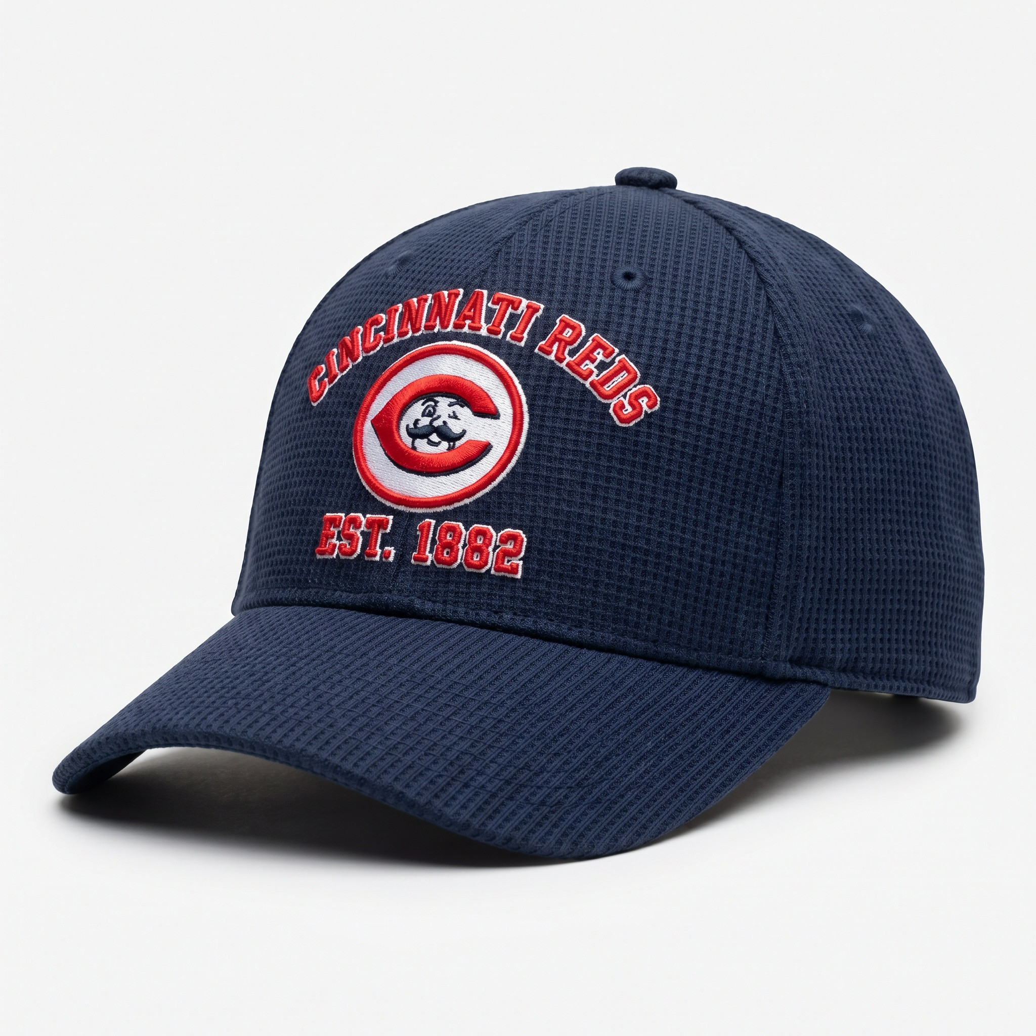 Cincinnati Reds Waffle Knit Cap in Blue