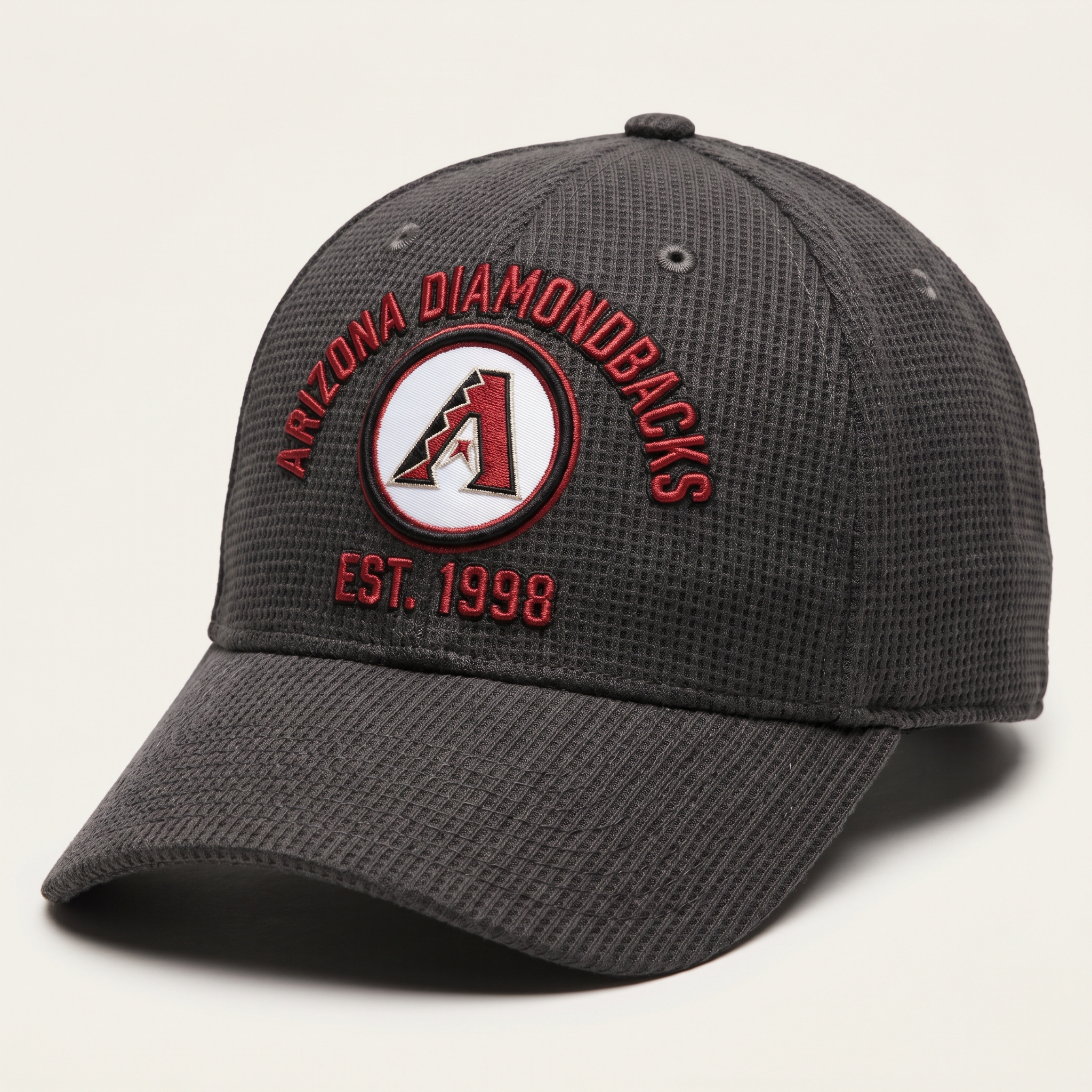 Arizona Diamondbacks Waffle Knit Cap in Dark Gray