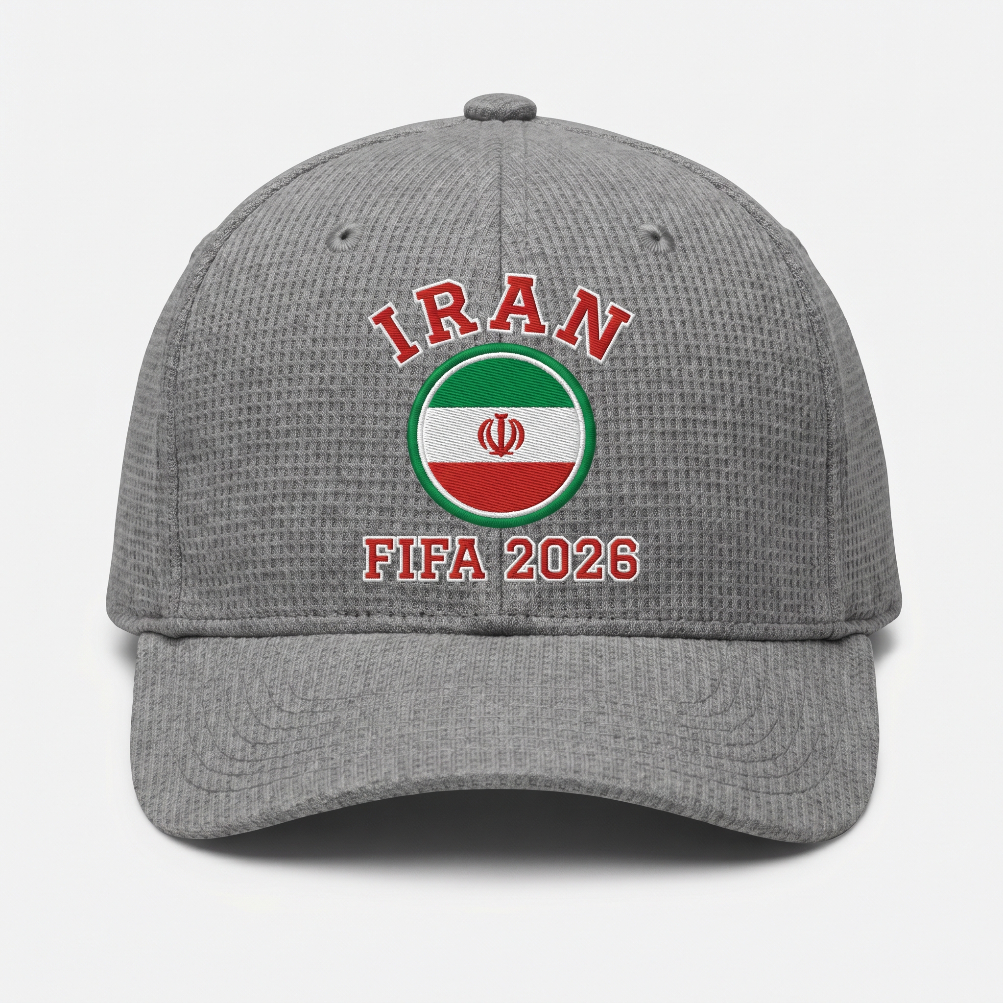 FIFA 2026 Iran Waffle Knit Cap in Gray