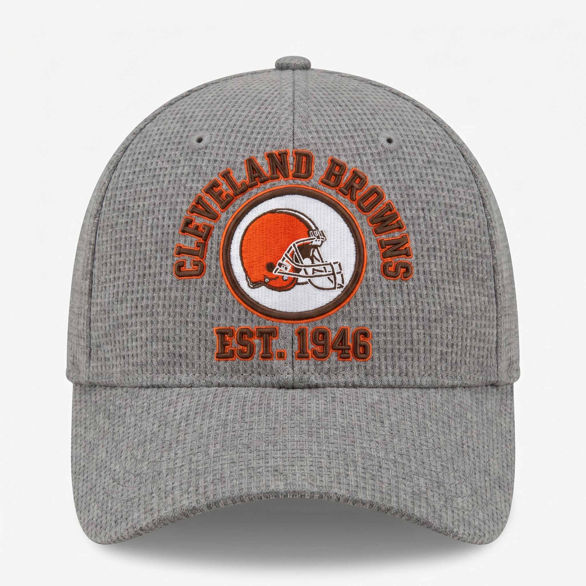 Cleveland Browns Waffle Knit Cap in Gray