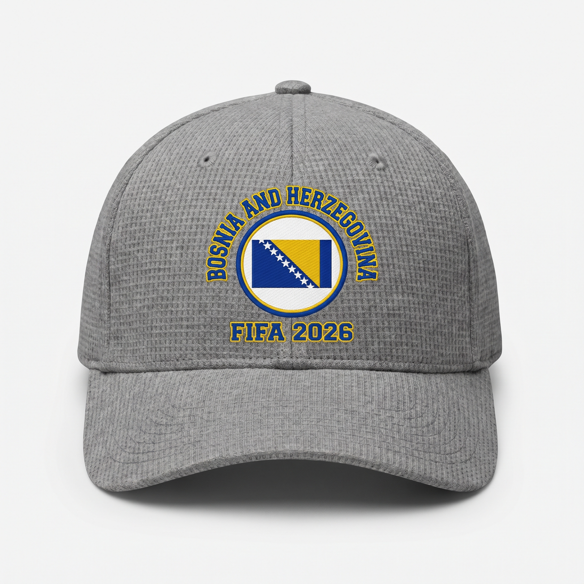 FIFA 2026 Bosnia and Herzegovina Waffle Knit Cap in Gray