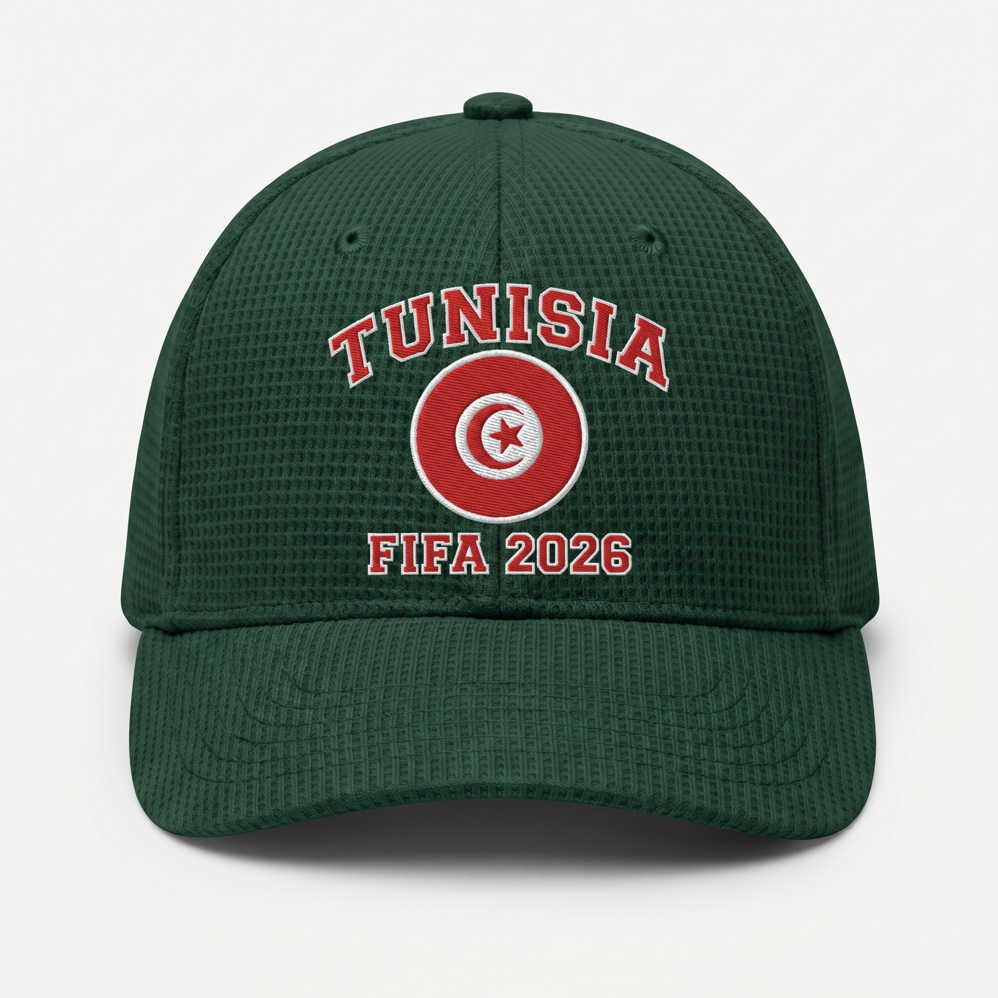 FIFA 2026 Tunisia Waffle Knit Cap in Green