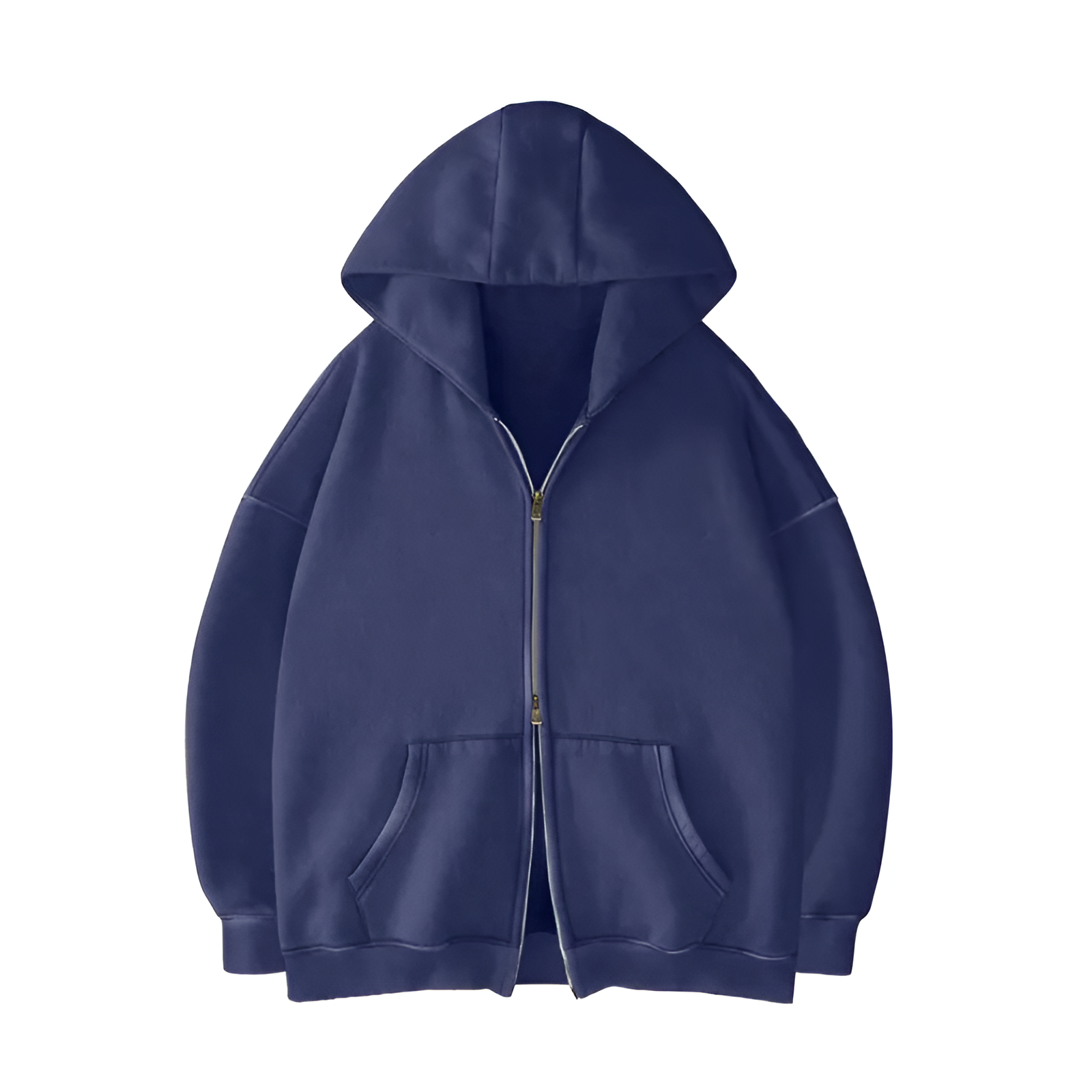 Oversized Zip Up Hoodie With Kangaroo Pocket For All Seasons
