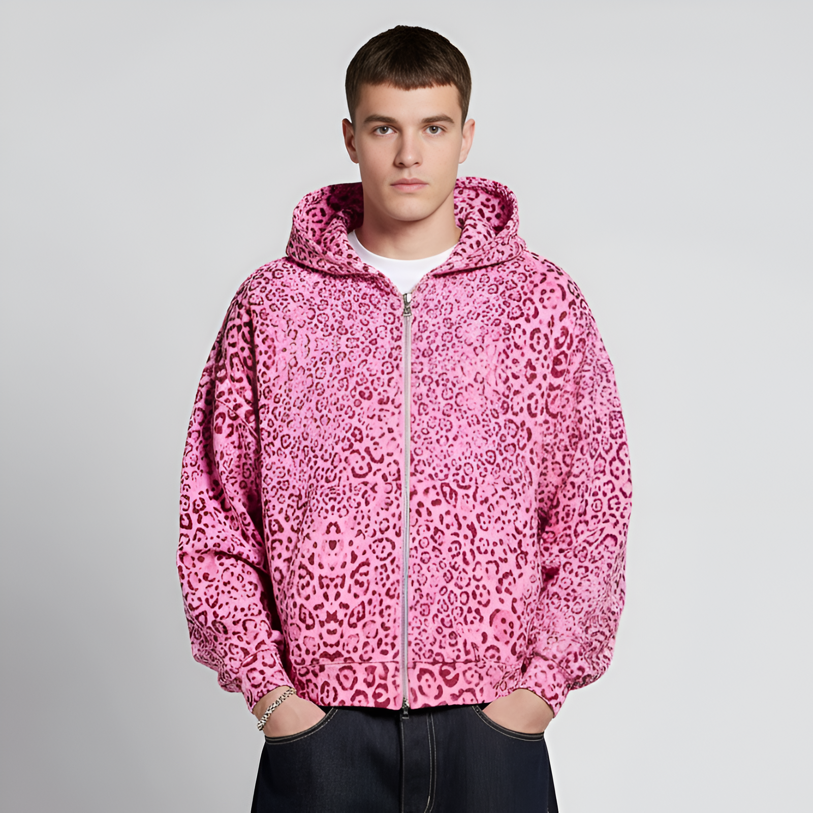 Unisex Zip Up Hoodie with Pockets Casual Everyday Wear