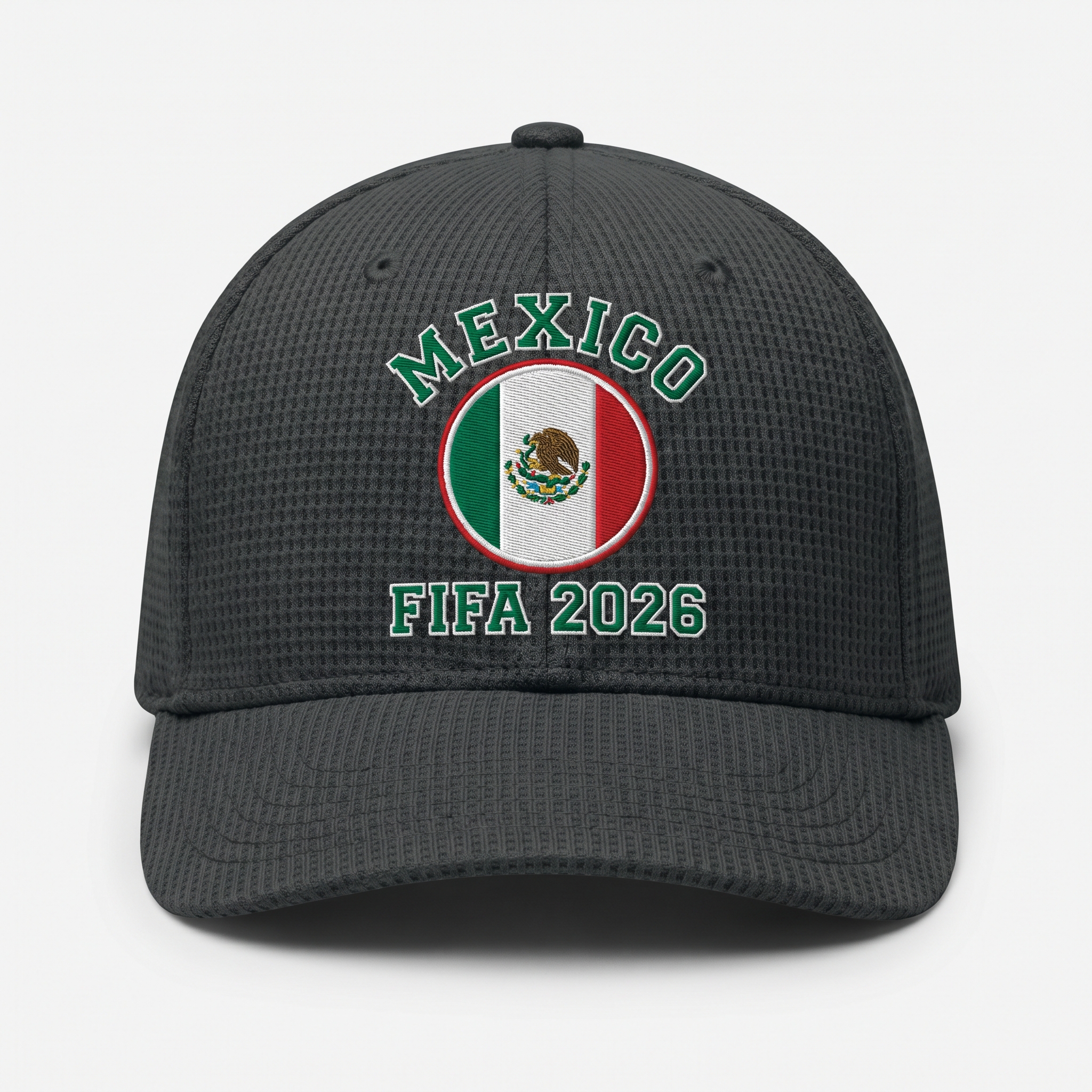 FIFA 2026 Mexico Waffle Knit Cap in Dark Gray