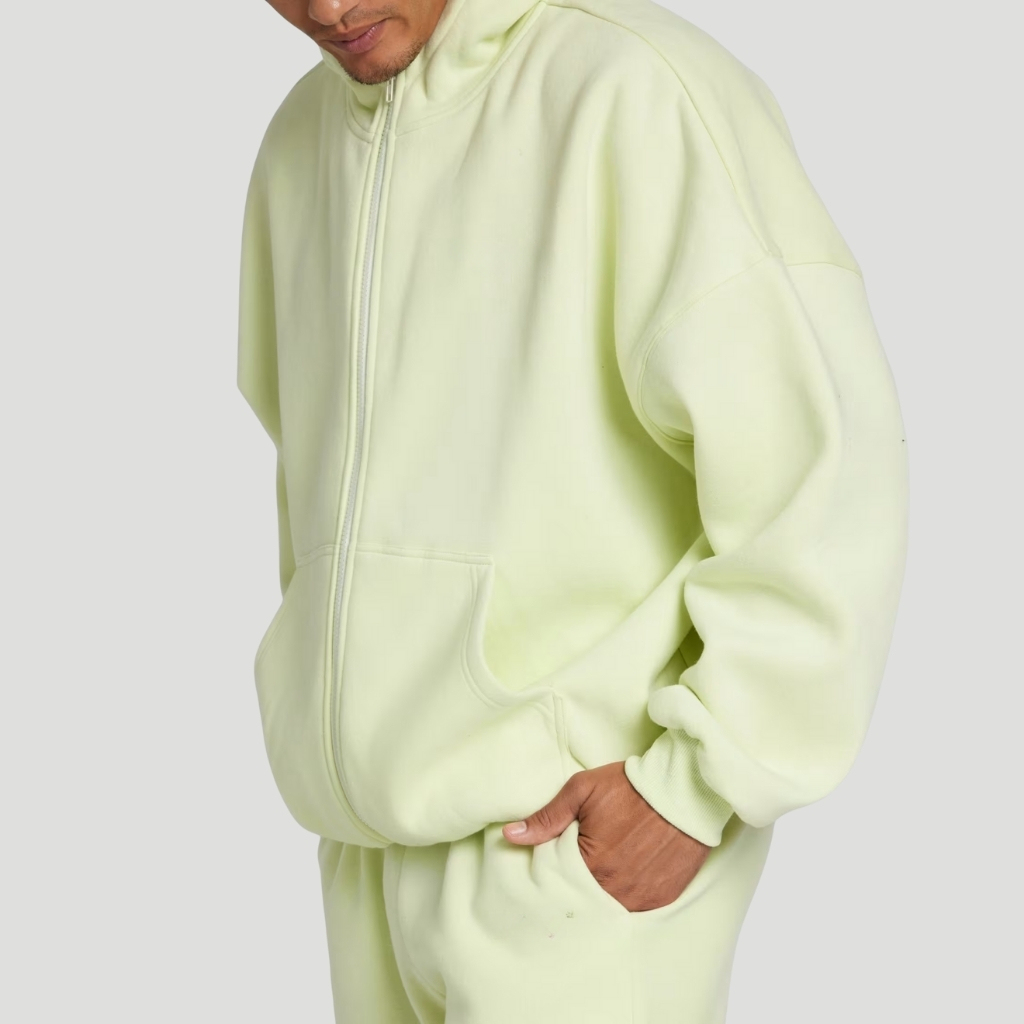 Pastel Oversized Zip Hoodie