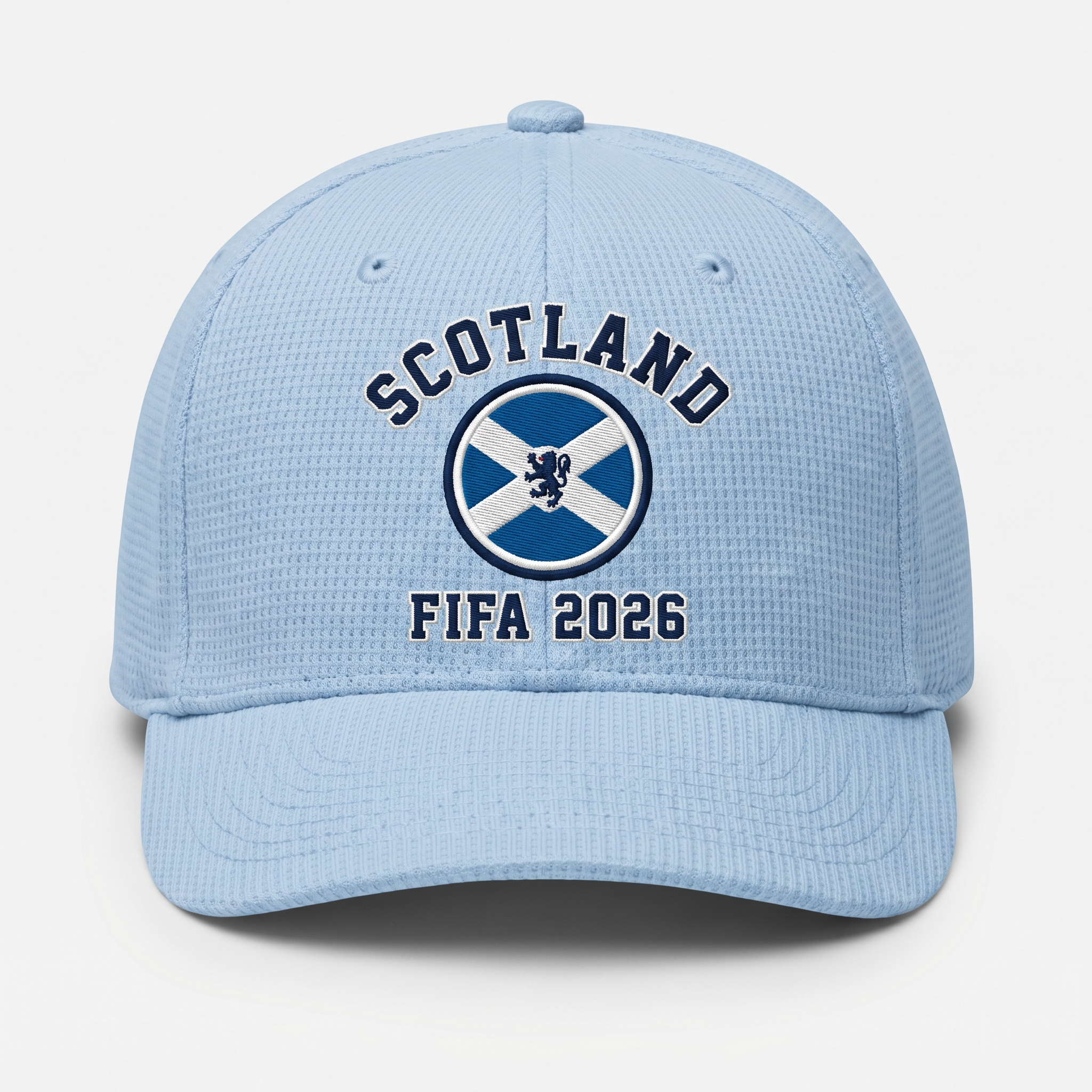 FIFA 2026 Scotland Waffle Knit Cap in Light Blue