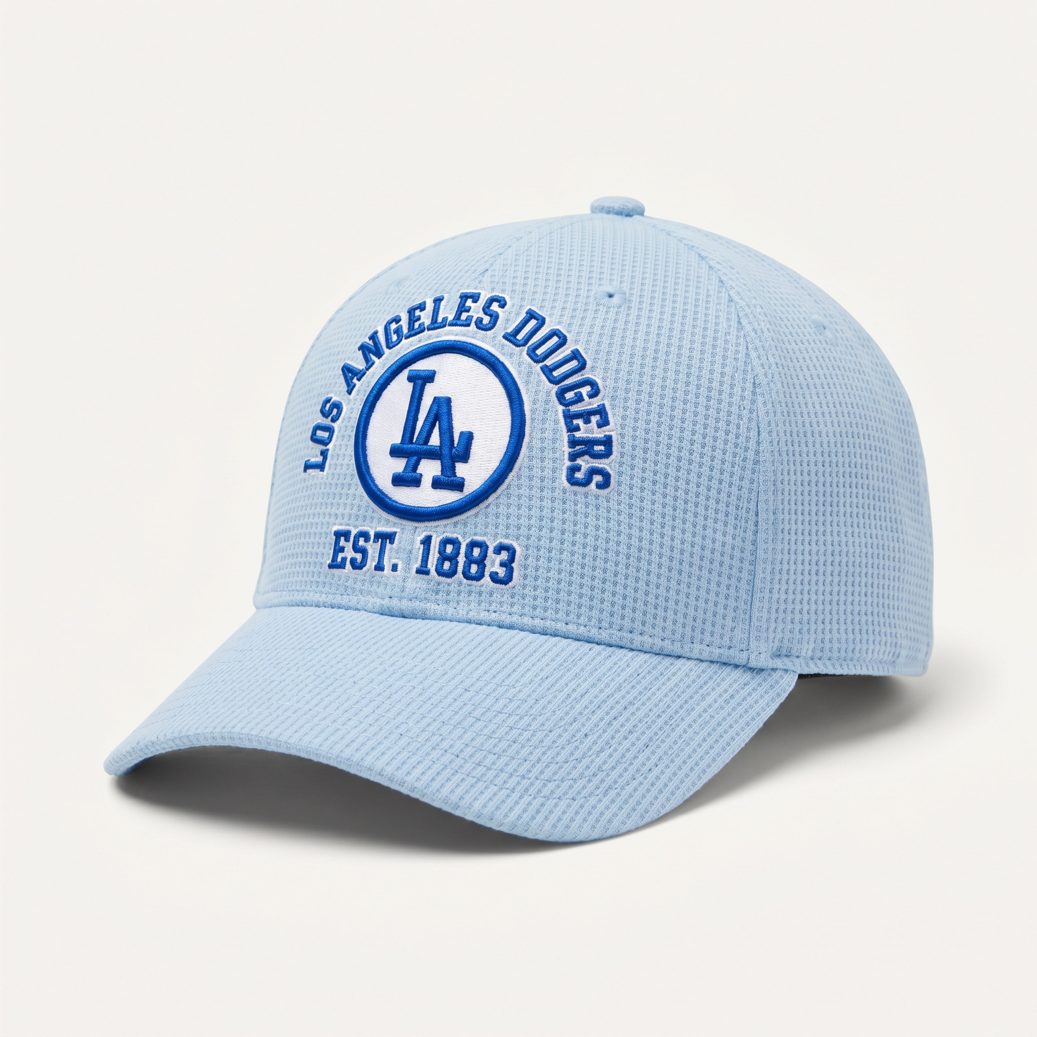 Los Angeles Dodgers Waffle Knit Cap in Light Blue