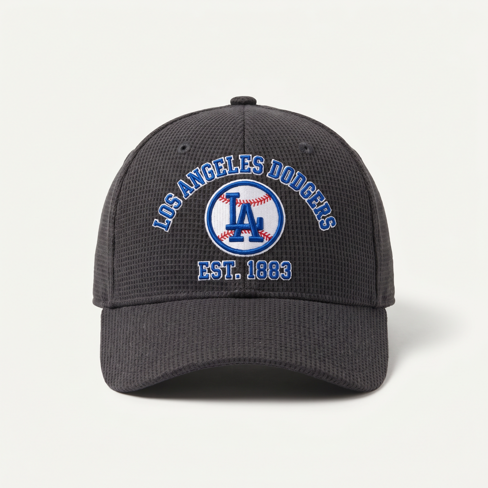 Los Angeles Dodgers Waffle Knit Cap in Dark Gray