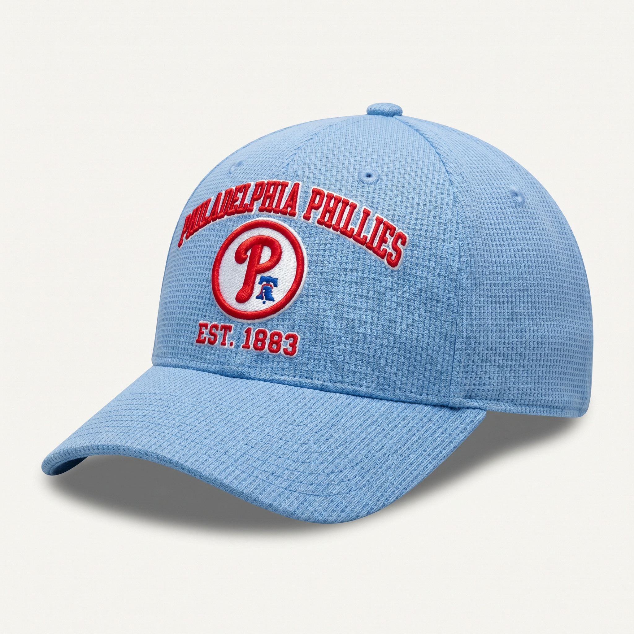 Philadelphia Phillies Waffle Knit Cap in Light Blue
