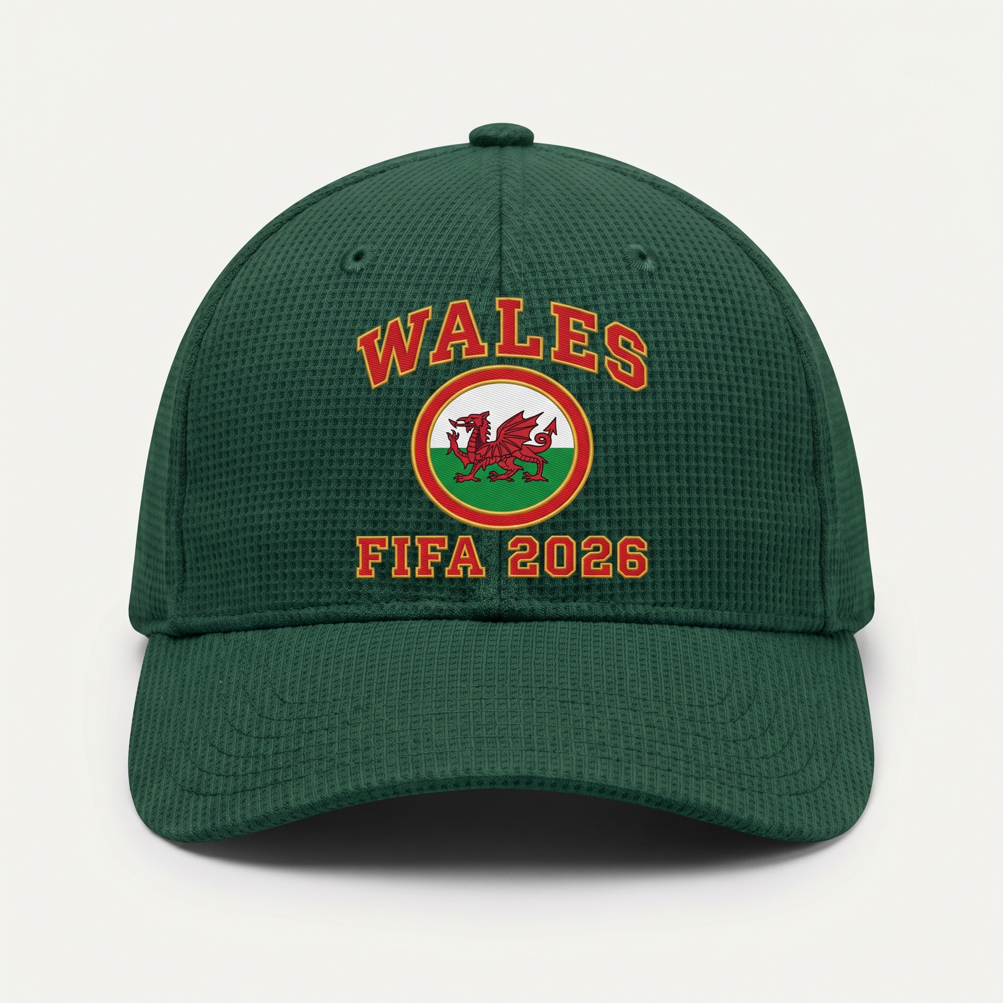 FIFA 2026 Wales Waffle Knit Cap in Green