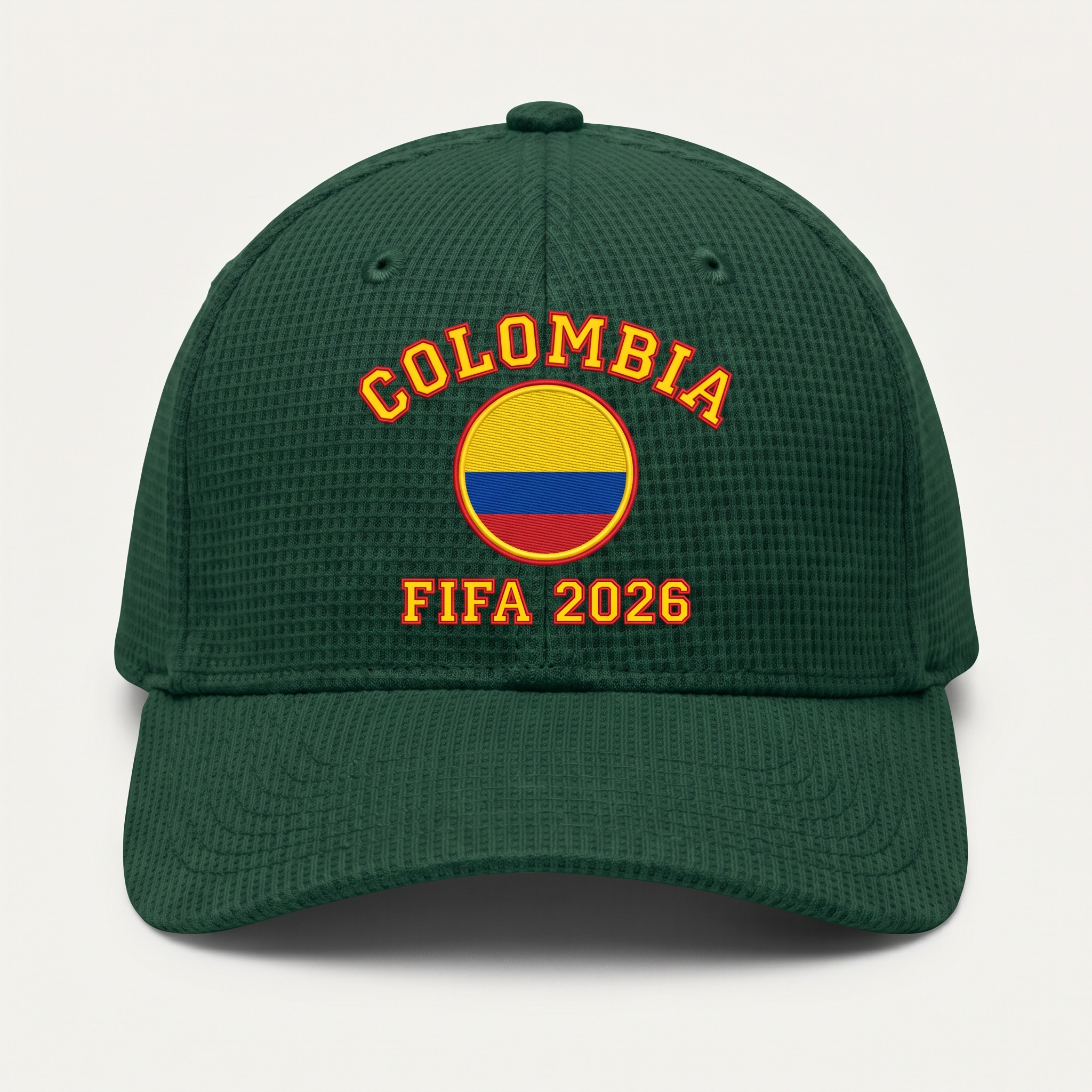 FIFA 2026 Colombia Waffle Knit Cap in Green