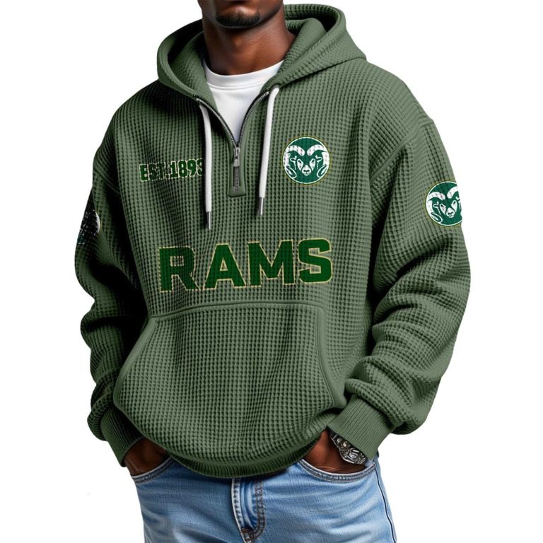 Los Angeles Rams Football Quarter Zip Hoodie