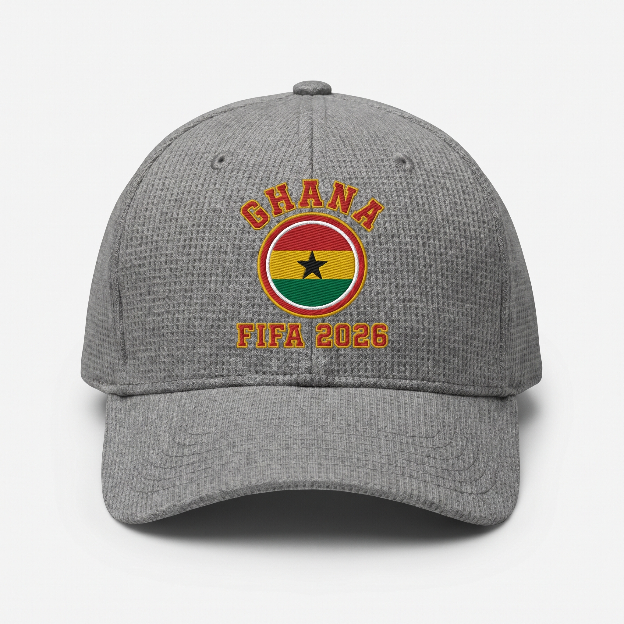 FIFA 2026 Ghana Waffle Knit Cap in Gray