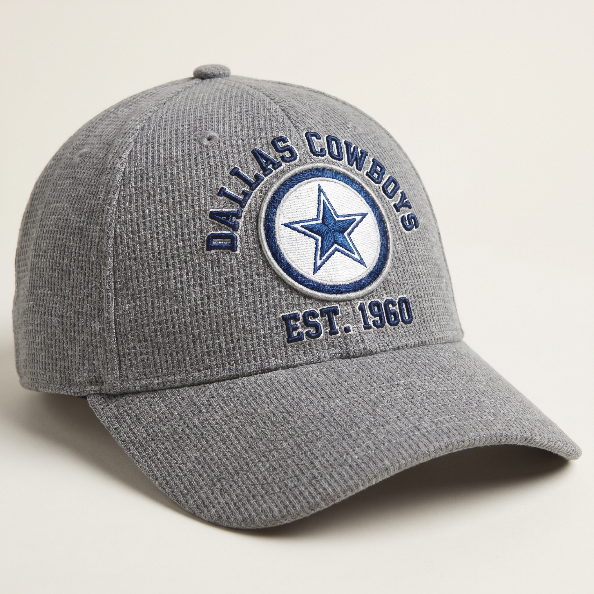 Dallas Cowboys Waffle Knit Cap in Gray