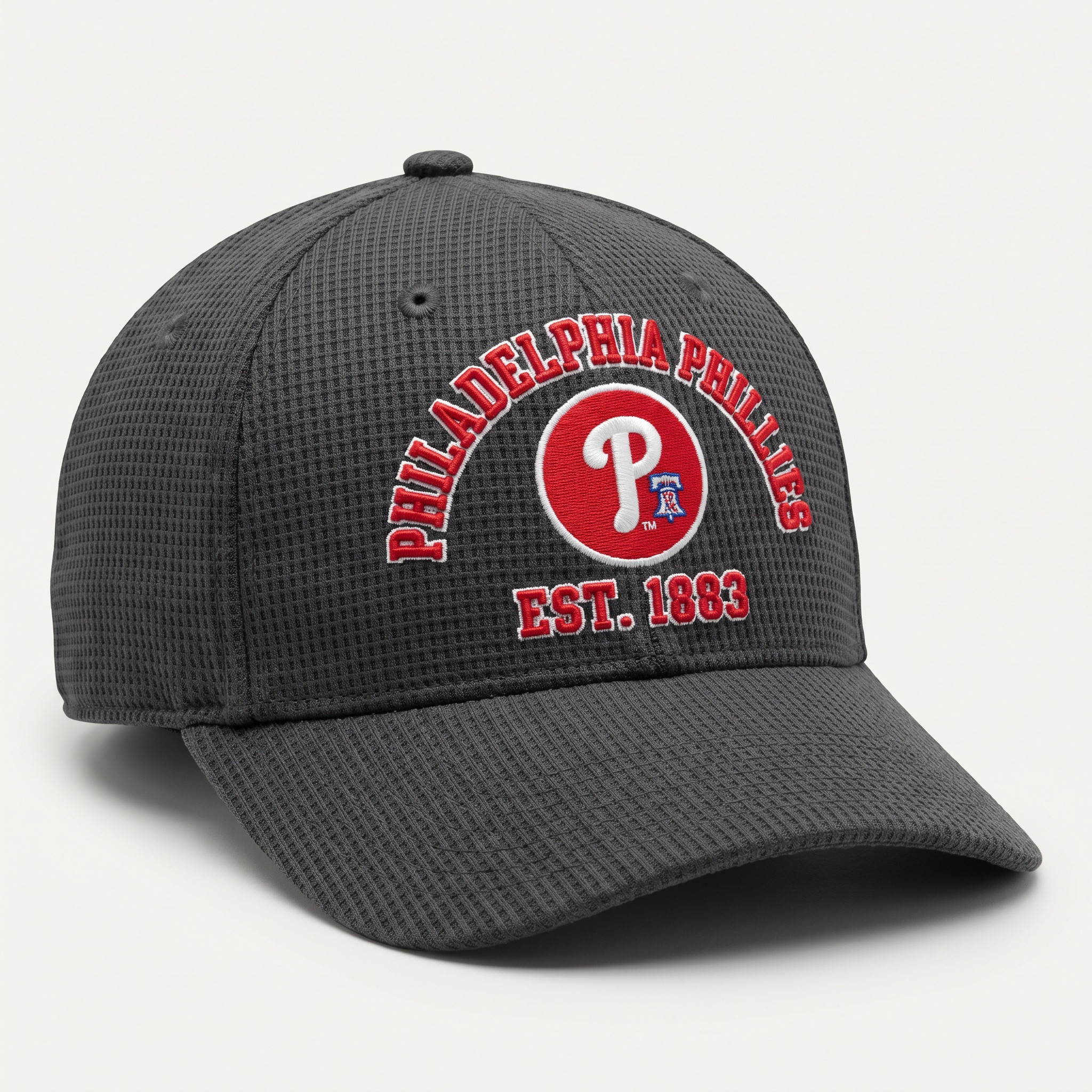 Philadelphia Phillies Waffle Knit Cap in Dark Gray