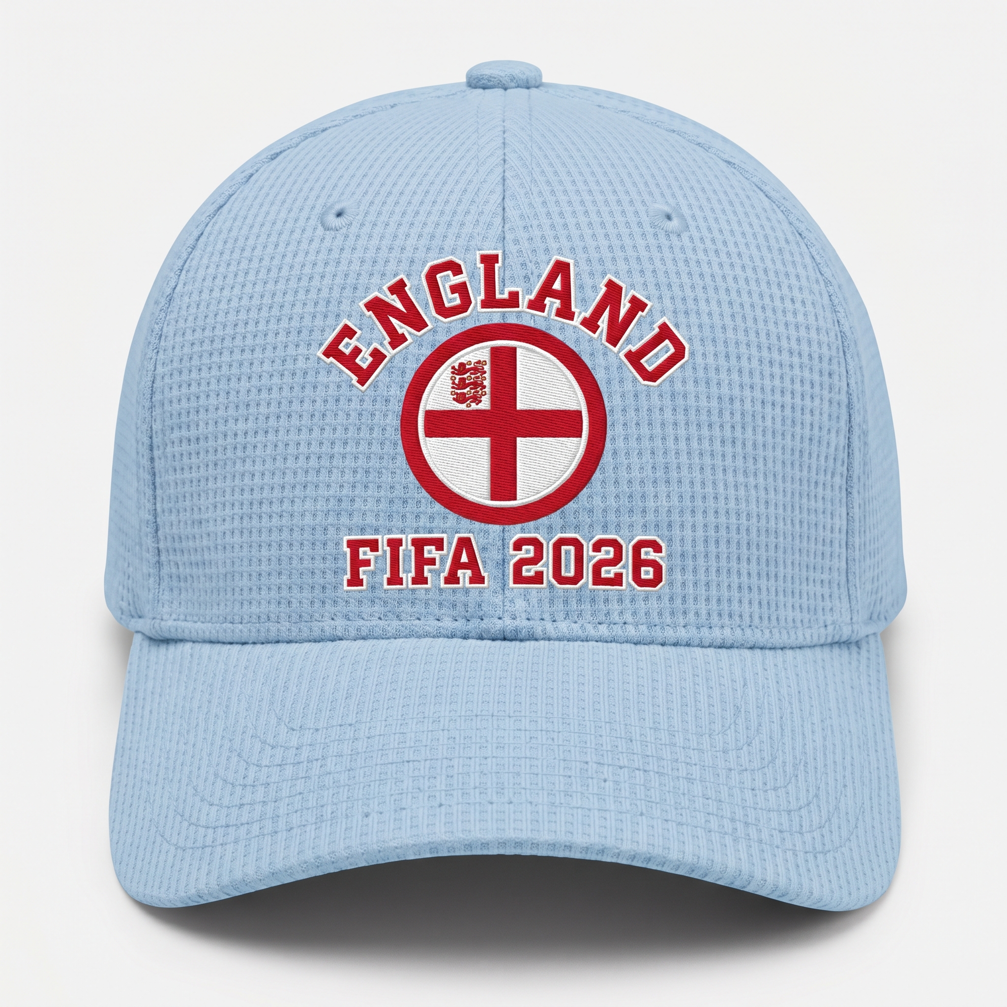 FIFA 2026 England Waffle Knit Cap in Light Blue