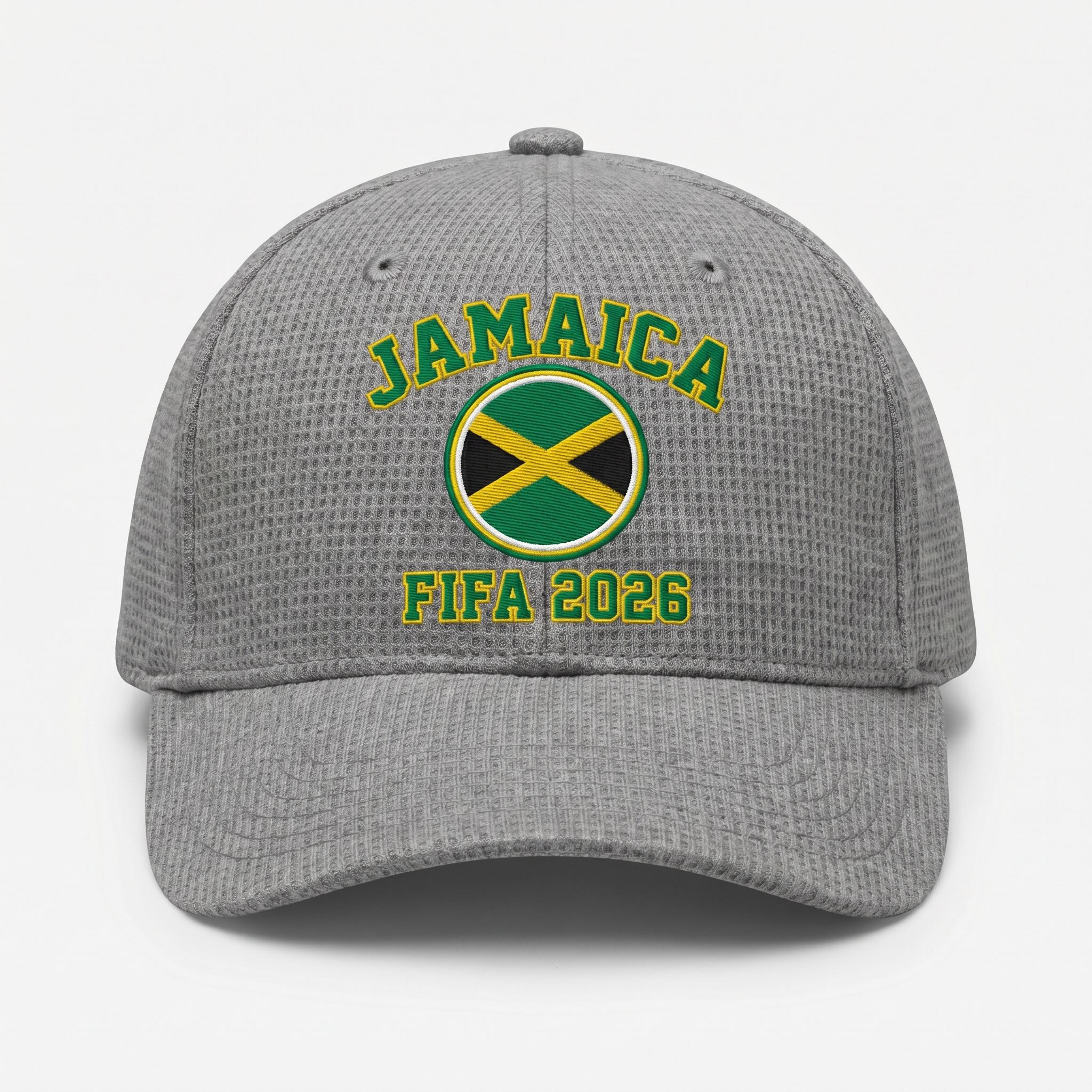 FIFA 2026 Jamaica Waffle Knit Cap in Gray