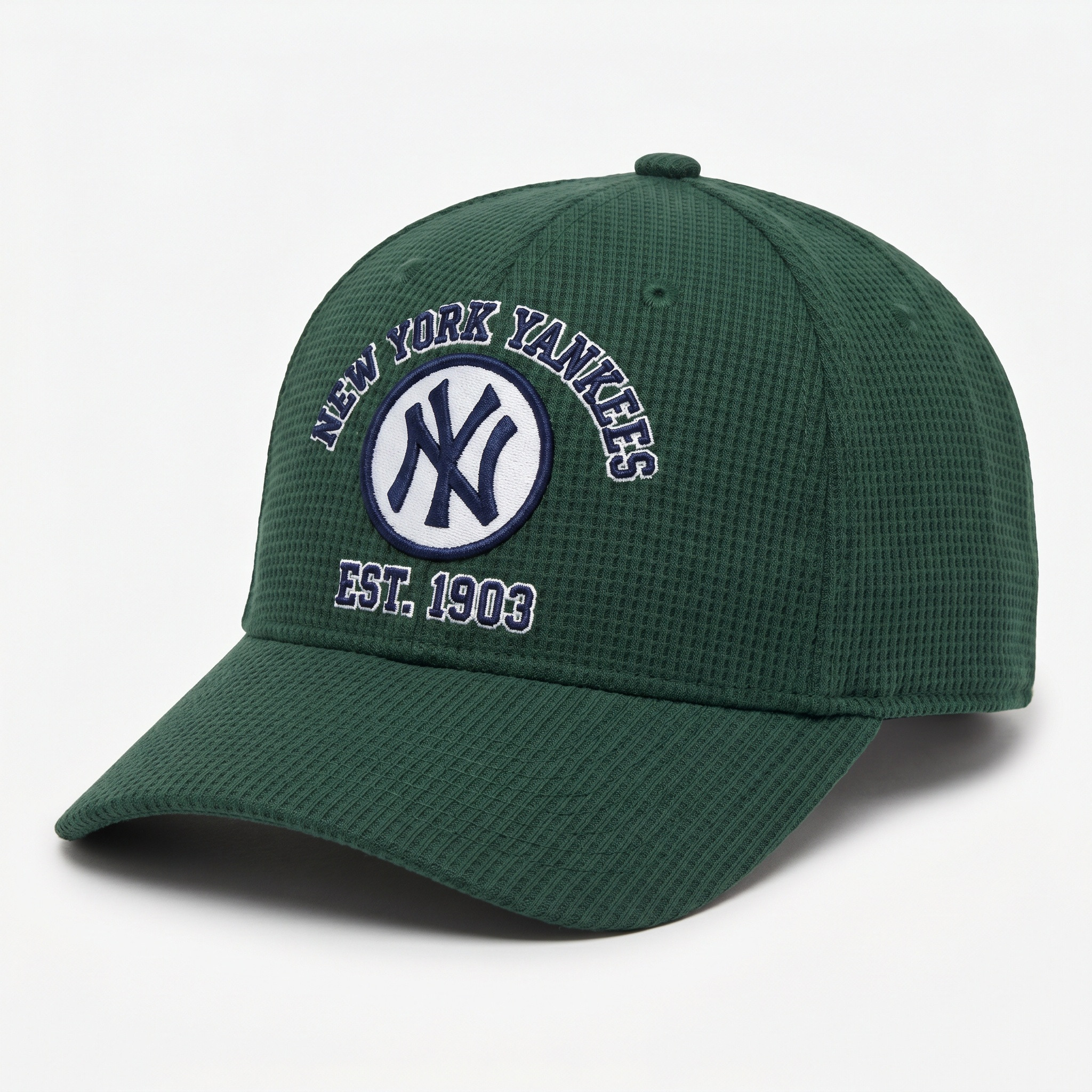 New York Yankees Waffle Knit Cap in Green
