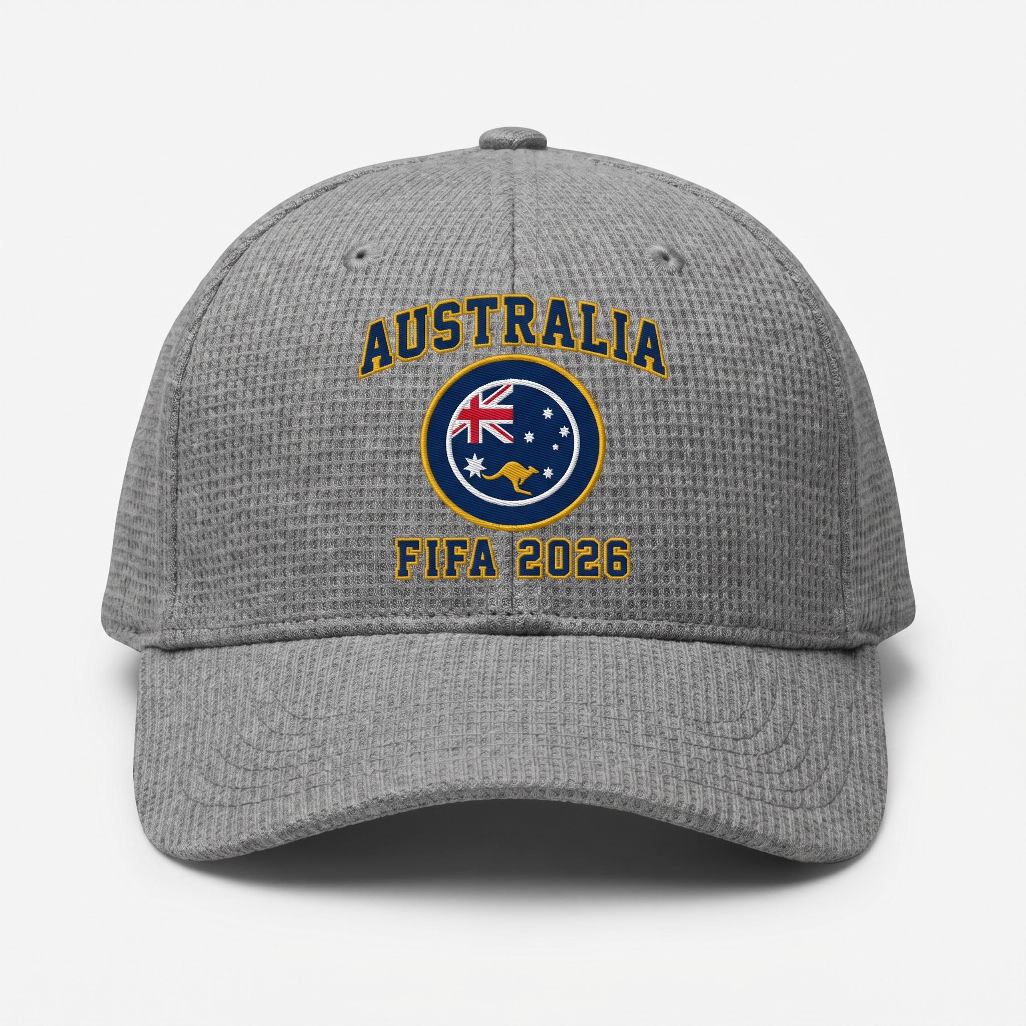 FIFA 2026 Australia Waffle Knit Cap in Gray