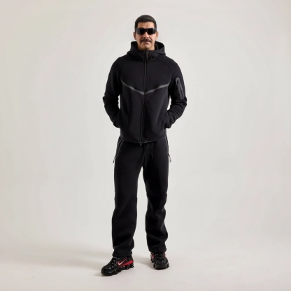Tech Fleece Full Zip Hoodie Set For Men