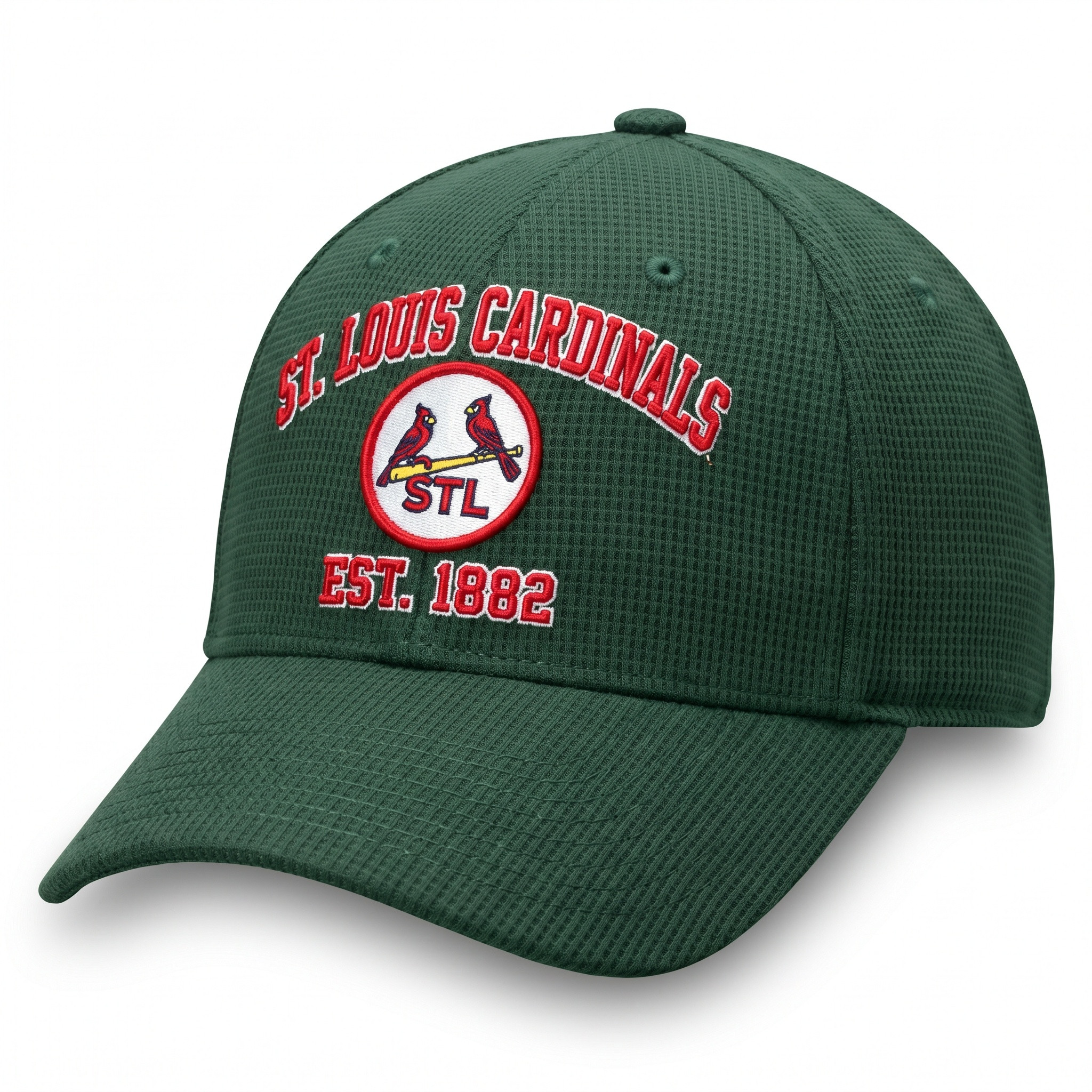 St. Louis Cardinals Waffle Knit Cap in Green