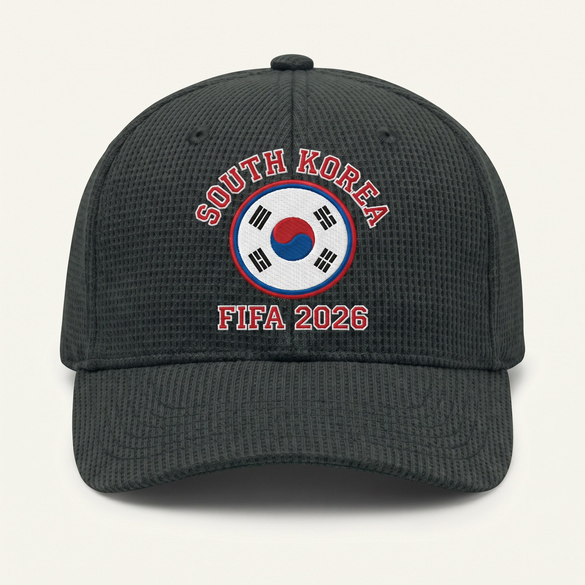 FIFA 2026 South Korea Waffle Knit Cap in Dark Gray