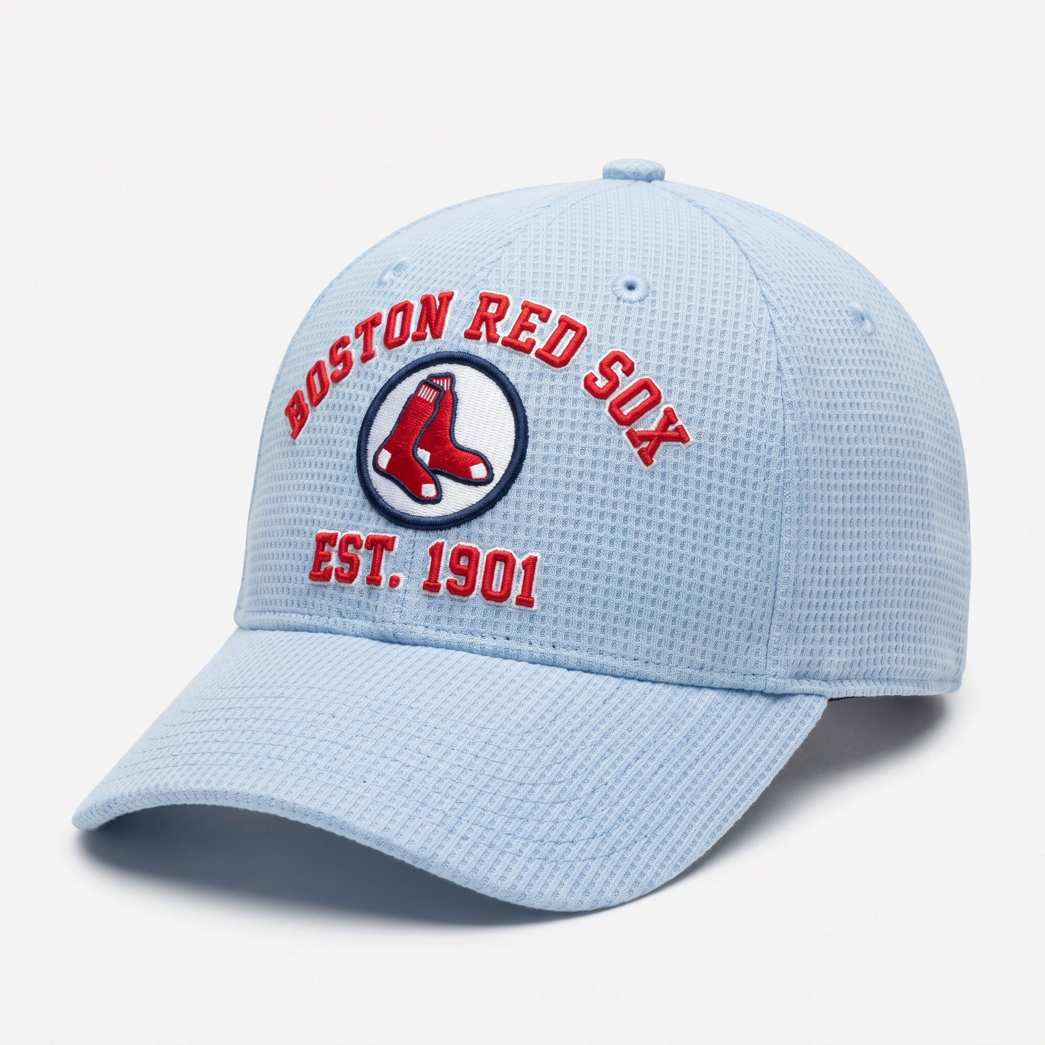 Boston Red Sox Waffle Knit Cap in Light Blue