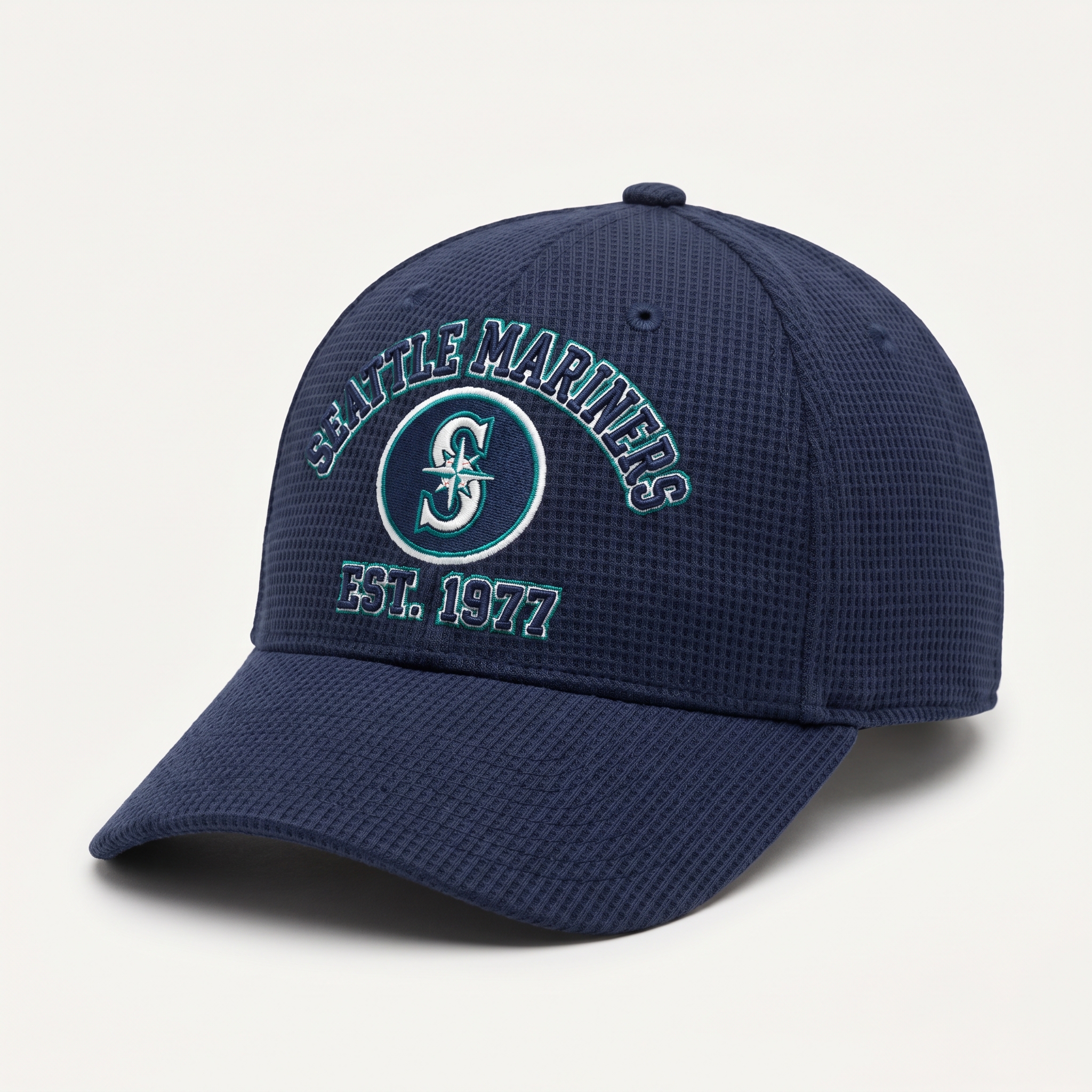 Seattle Mariners Waffle Knit Cap in Blue