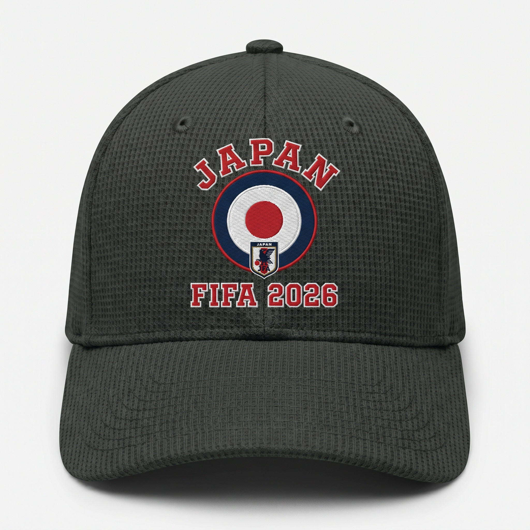 FIFA 2026 Japan Waffle Knit Cap in Dark Gray