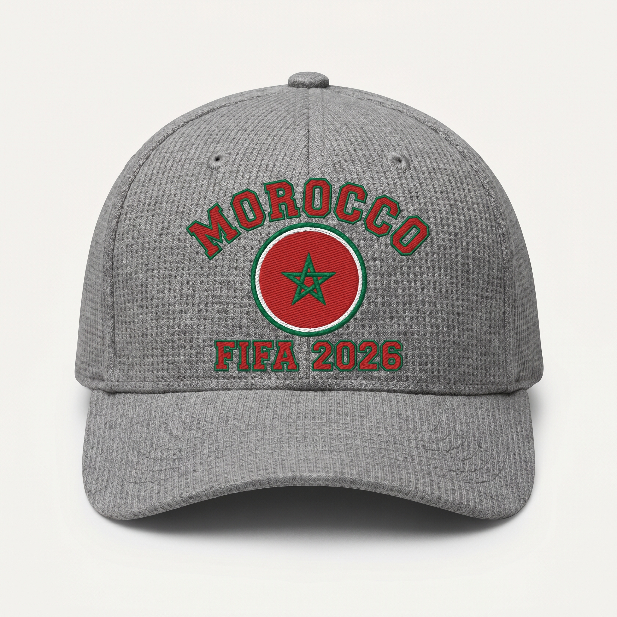 FIFA 2026 Morocco Waffle Knit Cap in Gray