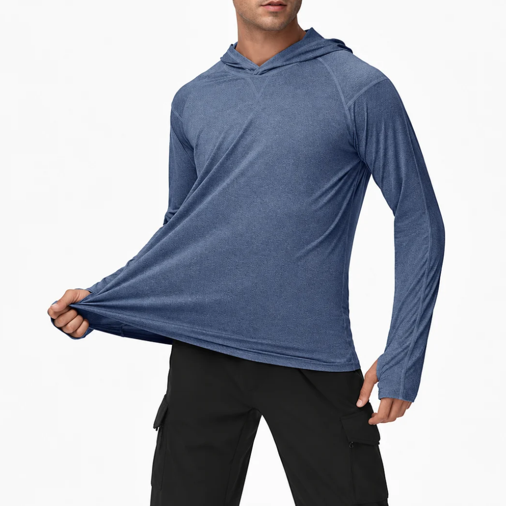 Long Sleeve Fishing Hoodie For Outdoor Activity Wear For Men