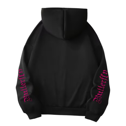 Women Side Pockets Front Zipper Closure Hoodie