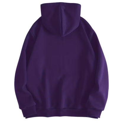  Polyester Blend Casual Zip Up Sweatshirt Hoodie With Kangaroo Pocket